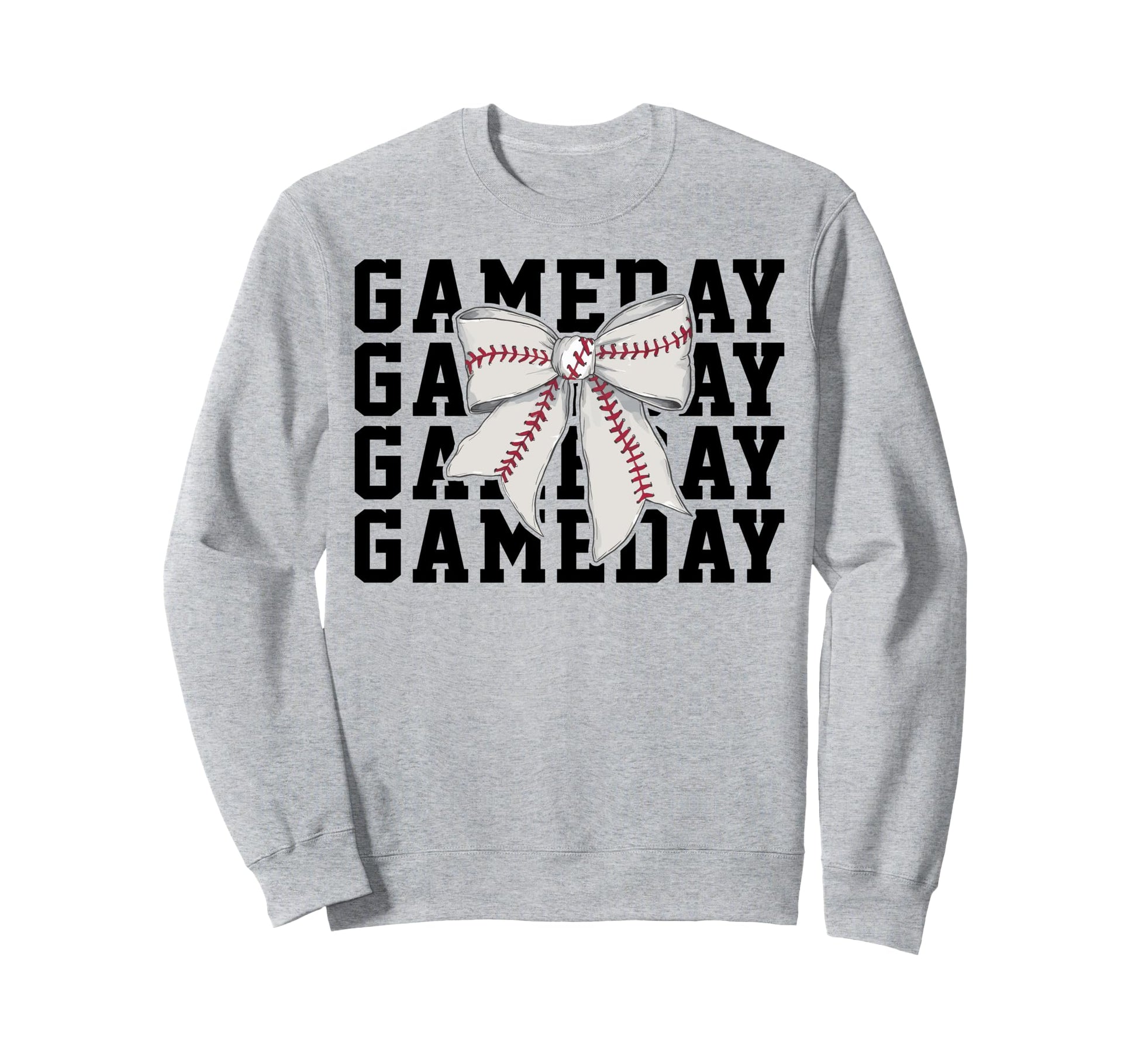 Baseball Lover Coquette Bow Game Sweatshirt - Streetwear Style Men Women - T-Shirt, Sweatshirt, Hoodie