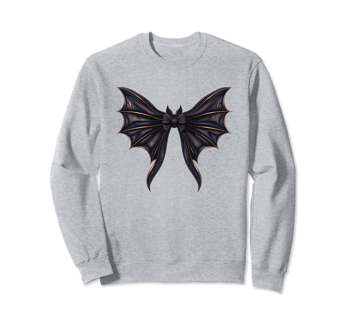 Bat Coquette Bow Halloween Bow Sweatshirt - Novelty Apparel for Adults - T-Shirt, Sweatshirt, Hoodie