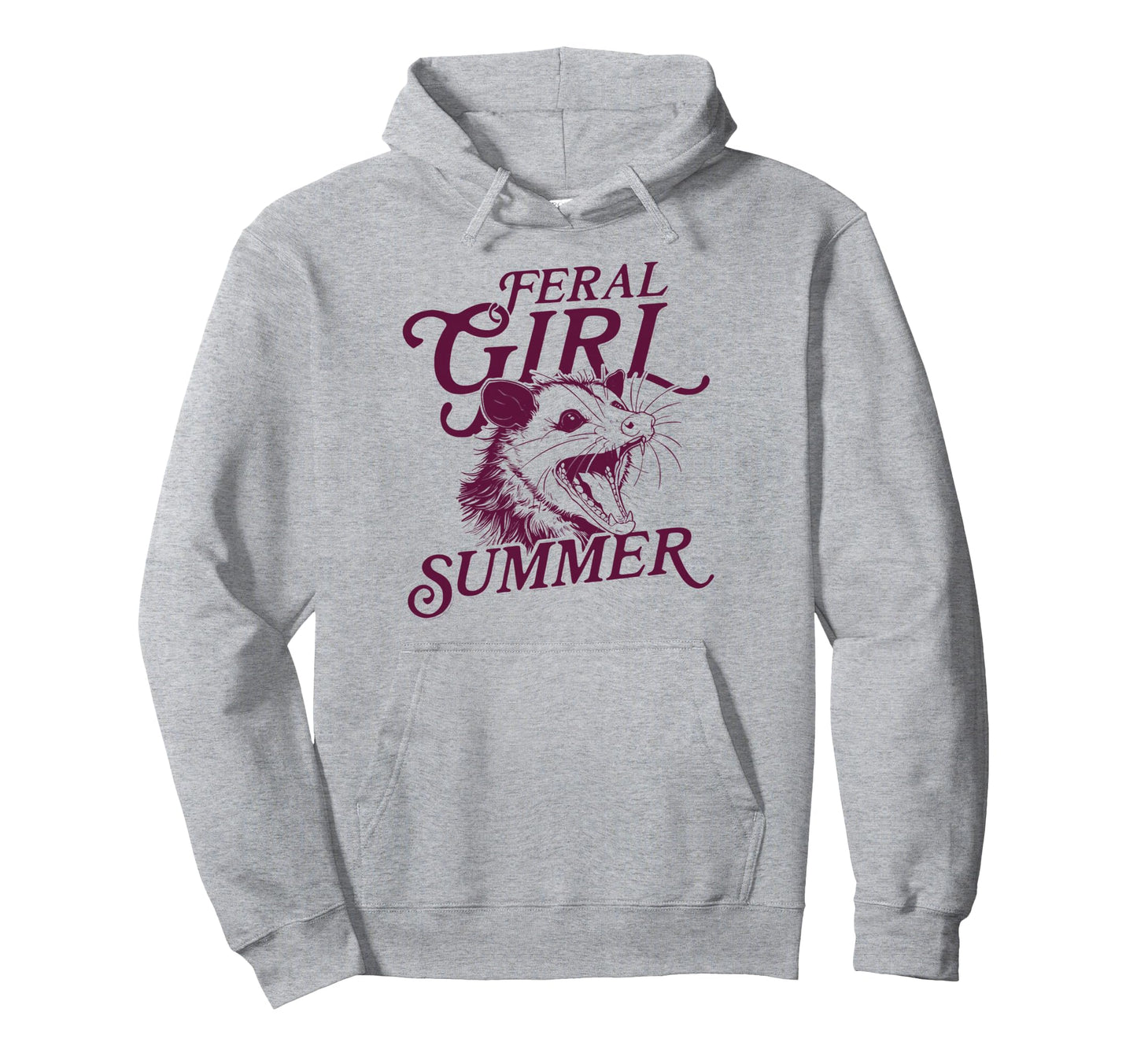 Feral Summer Opossum Lovers Funny Meme Hoodie - Streetwear Style Unisex - T-Shirt, Sweatshirt, Hoodie