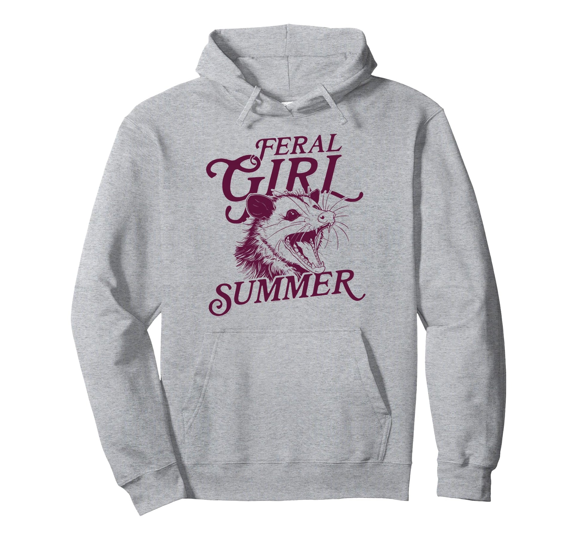 Feral Summer Opossum Lovers Funny Meme Hoodie - Streetwear Style Unisex - T-Shirt, Sweatshirt, Hoodie