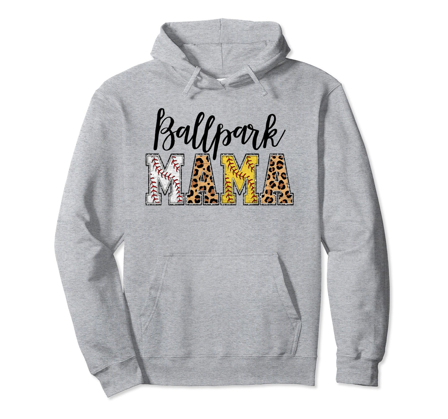 Ballpark Mama Baller Mom Mothers Day Hoodie - Unique Graphic Unisex - T-Shirt, Sweatshirt, Hoodie