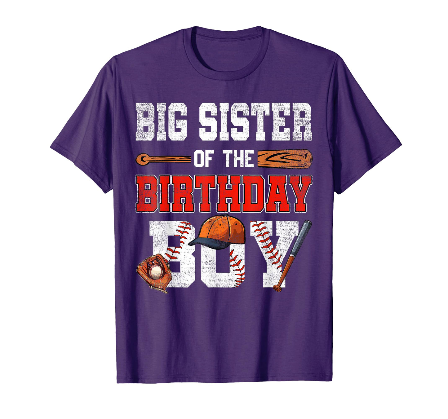 Big Sister Birthday Baseball Bday Family T-Shirt - Novelty Apparel Unisex - T-Shirt, Sweatshirt, Hoodie