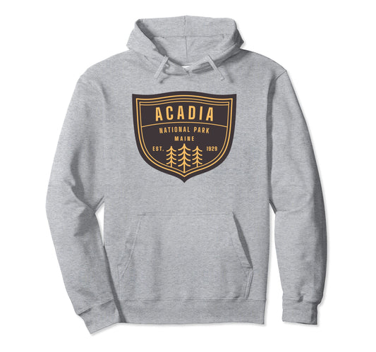 Acadia National Park Maine Hiking Hoodie - Fun Novelty Design Men Women - T-Shirt, Sweatshirt, Hoodie