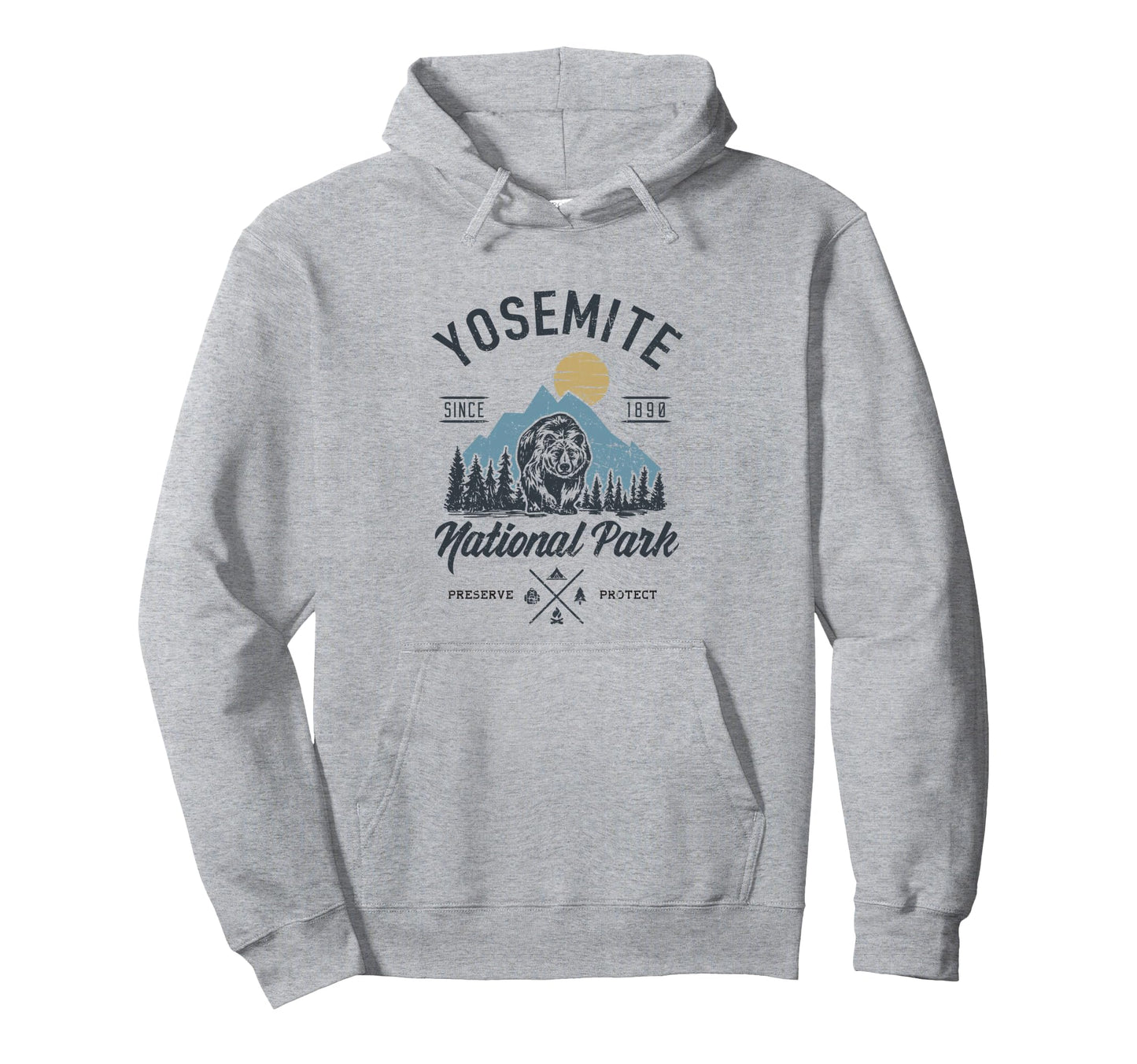 Yosemite National Park Mountains Hoodie - Casual Everyday Wear for Adults - T-Shirt, Sweatshirt, Hoodie