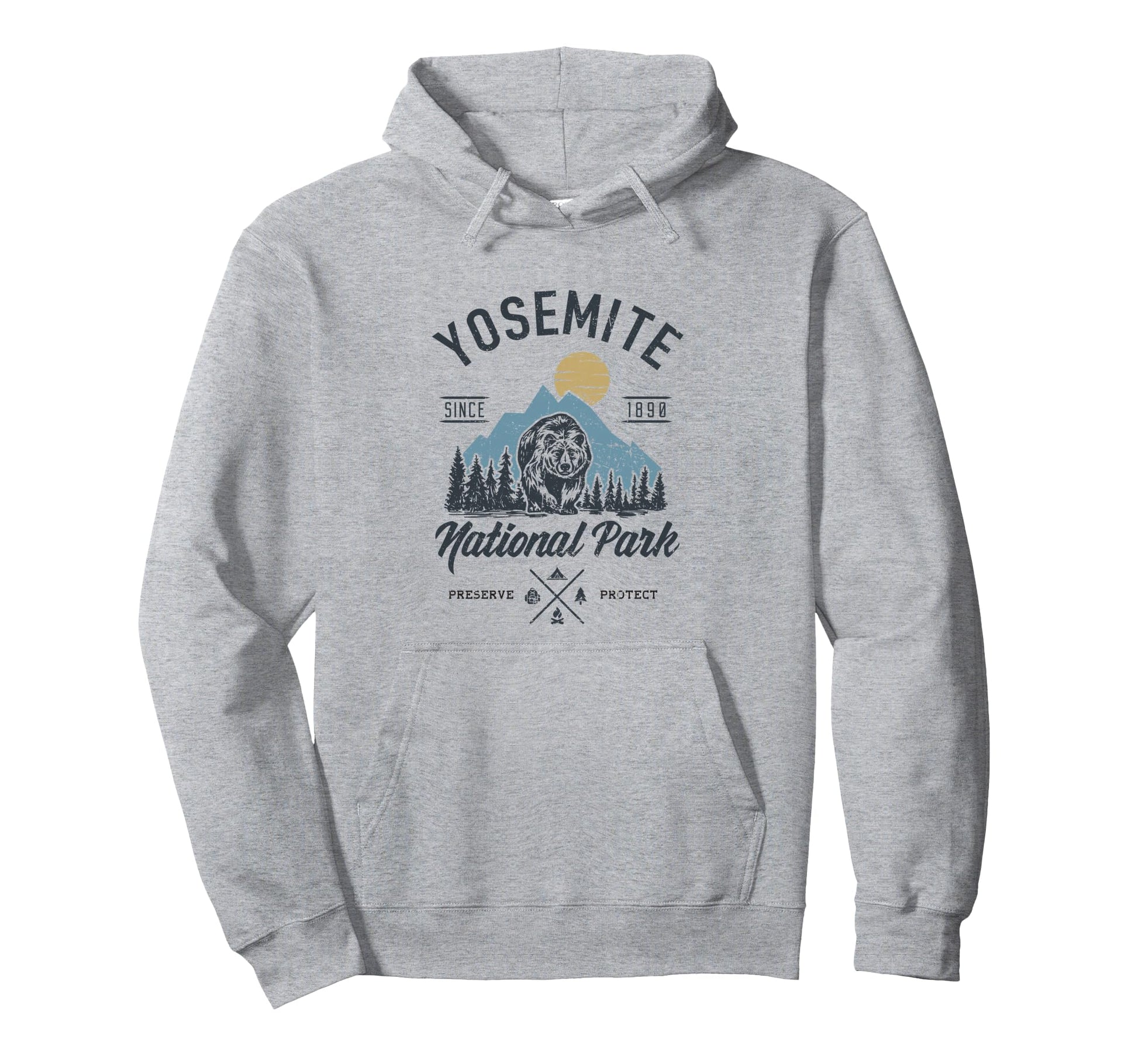 Yosemite National Park Mountains Hoodie - Casual Everyday Wear for Adults - T-Shirt, Sweatshirt, Hoodie