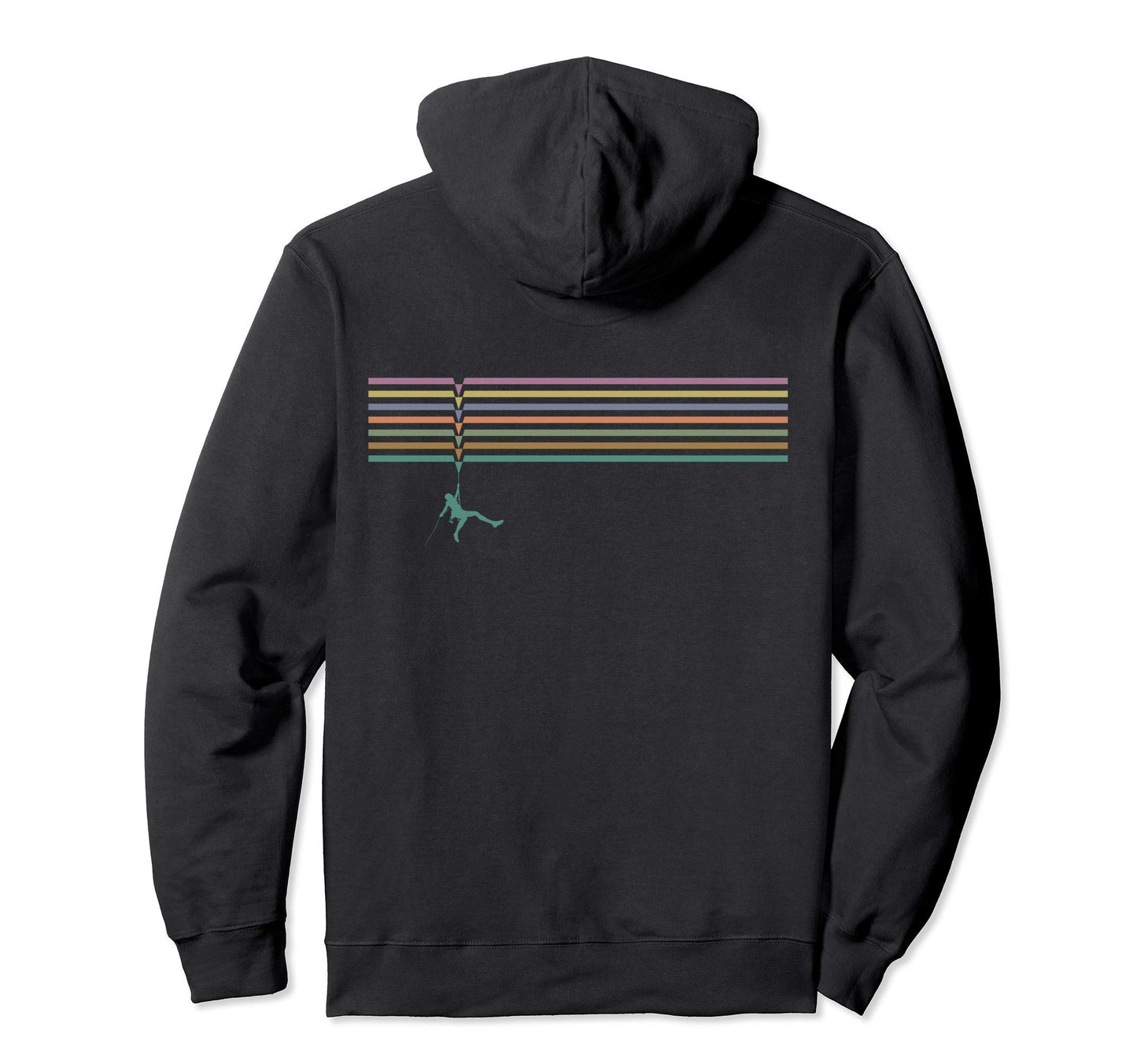 Hanging Rock Climber Climbing Hoodie - Casual Everyday Wear Unisex - T-Shirt, Sweatshirt, Hoodie
