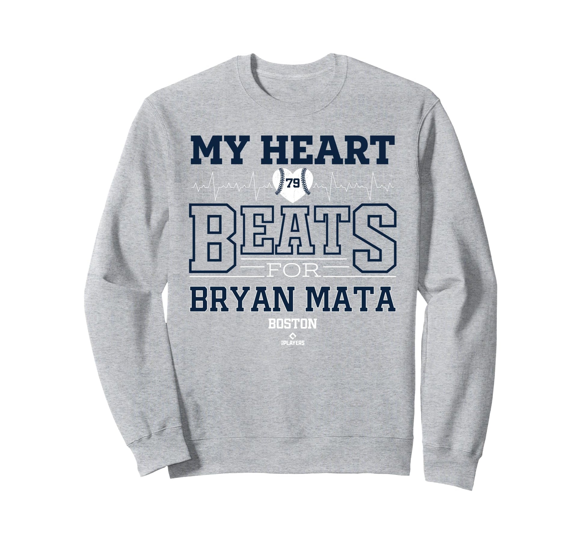 My Heart Beats Bryan Mata Boston Sweatshirt - Streetwear Style for Adults - T-Shirt, Sweatshirt, Hoodie