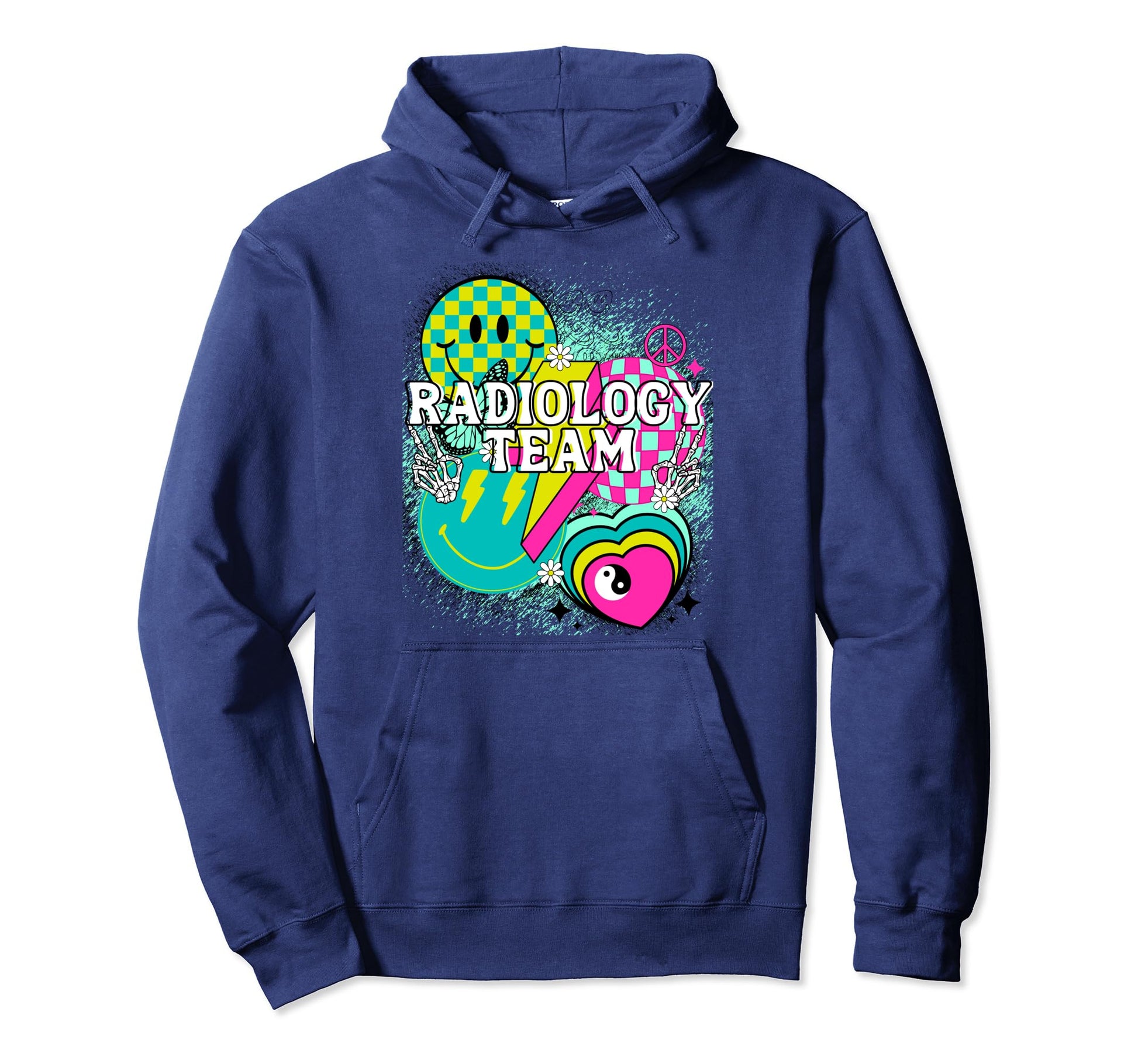 Radiology Team Nurse Doctor Happy Y2K Hoodie - Aesthetic Graphic Unisex - T-Shirt, Sweatshirt, Hoodie