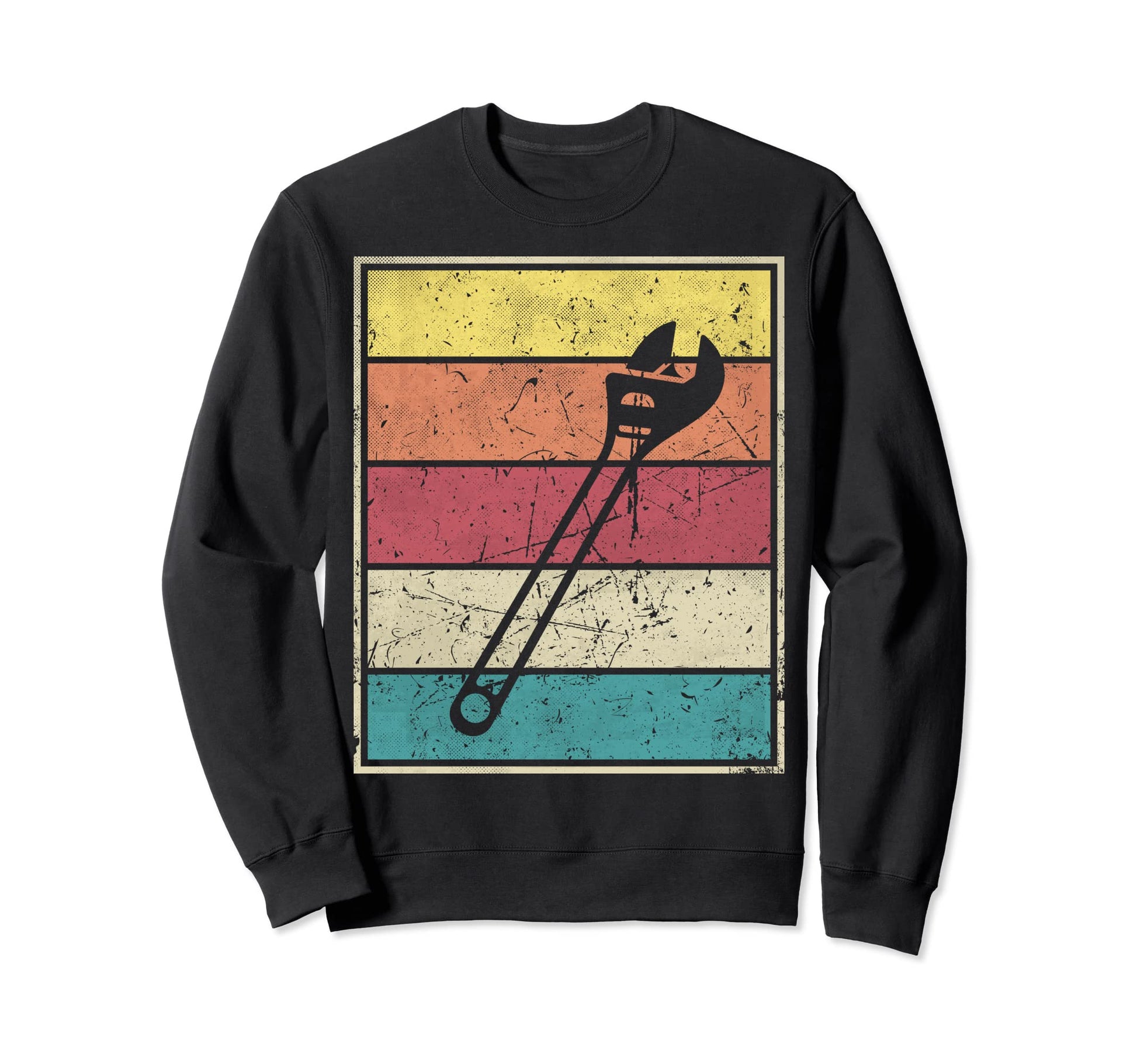 Wrench Stripes Sweatshirt - Aesthetic Graphic for Adults - T-Shirt, Sweatshirt, Hoodie