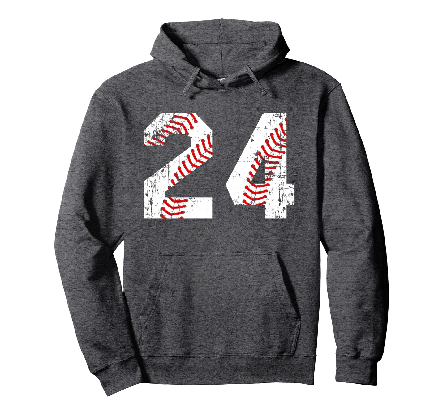 Baseball 24 Jersey Number Hoodie - Graphic Print Men Women - T-Shirt, Sweatshirt, Hoodie