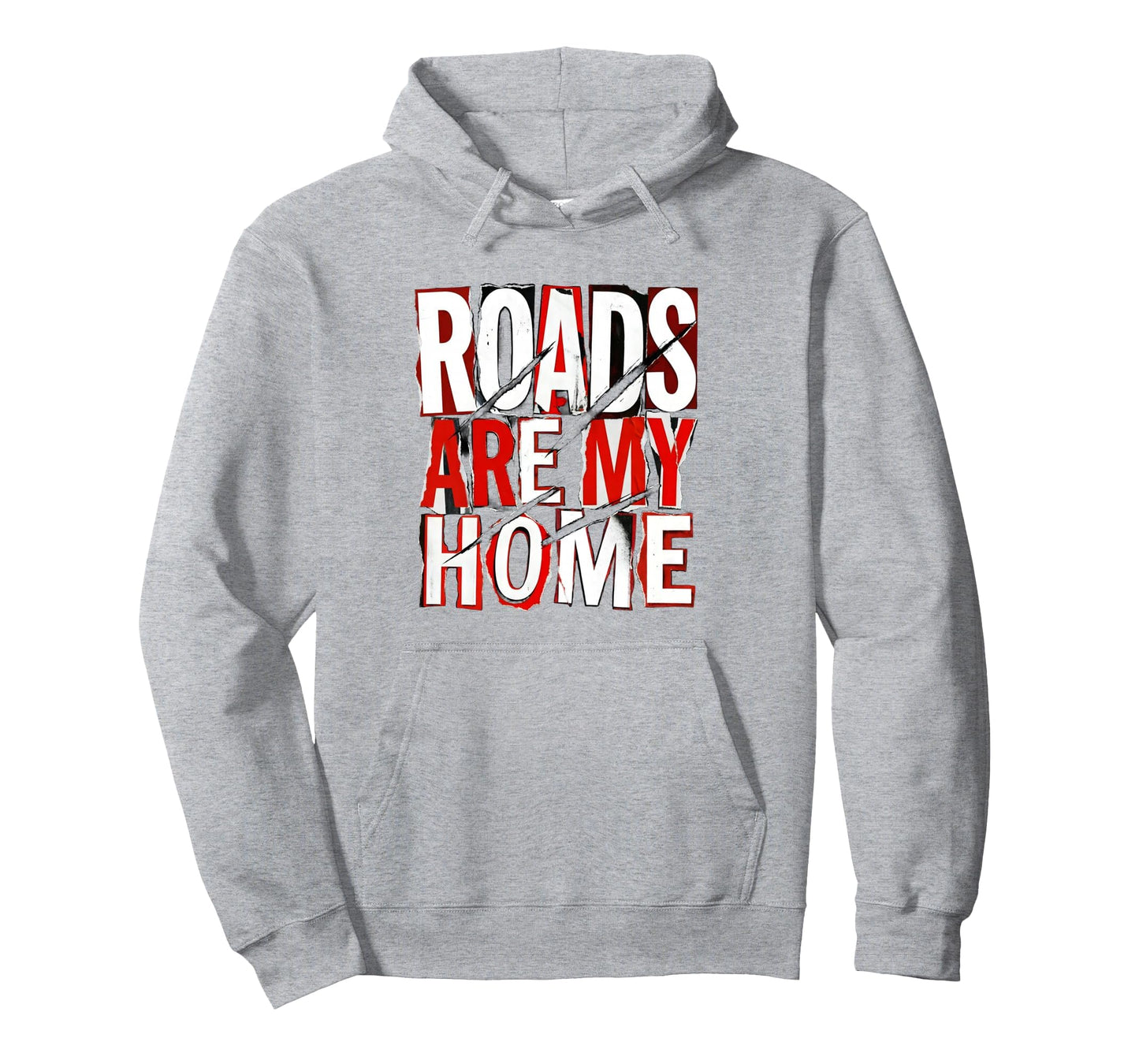 Roads Are My Home Biker Open Road Hoodie - Custom Art Print for Adults - T-Shirt, Sweatshirt, Hoodie
