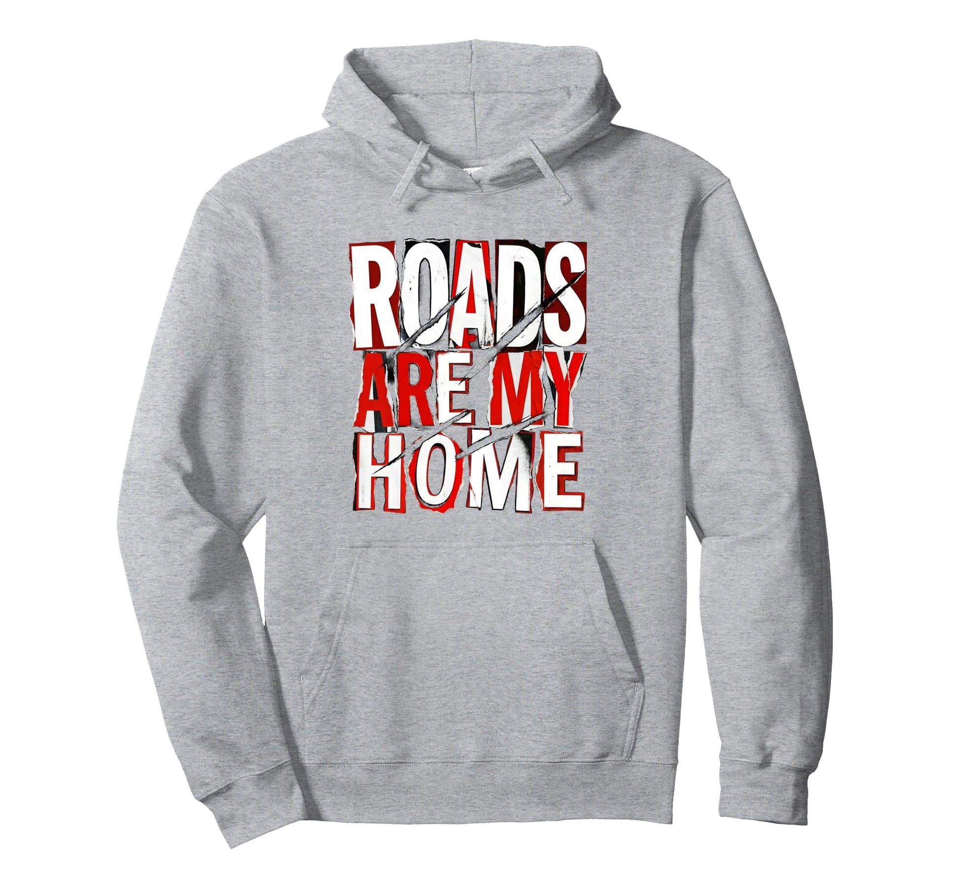 Roads Are My Home Biker Open Road Hoodie - Custom Art Print for Adults - T-Shirt, Sweatshirt, Hoodie