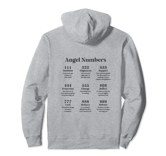 Angel Numbers Angel Energy Y2K Hoodie - Casual Everyday Wear Unisex - T-Shirt, Sweatshirt, Hoodie