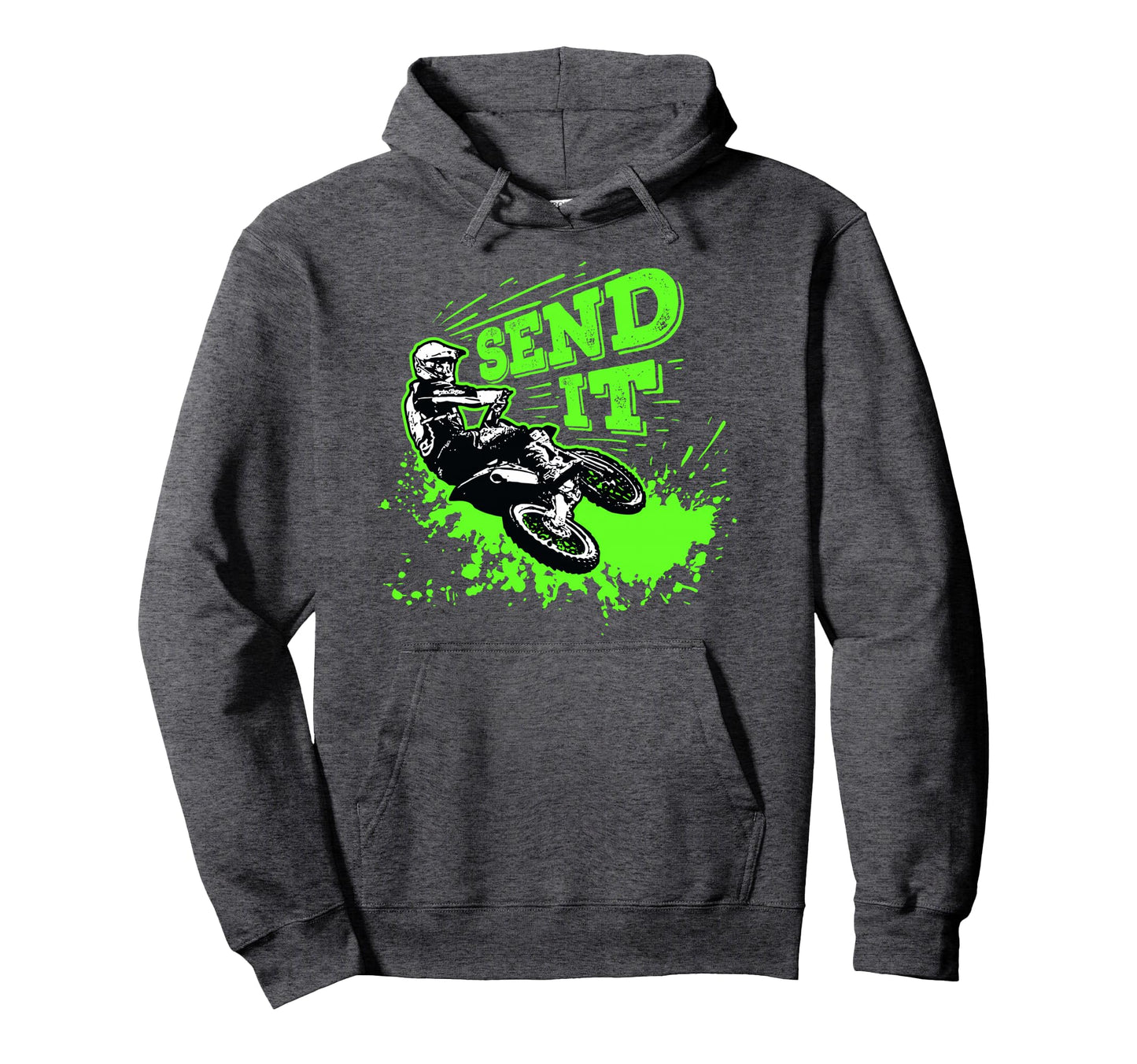 Send It Funny Dirt Bike Motocross Mx Hoodie - Unique Graphic Men Women - T-Shirt, Sweatshirt, Hoodie