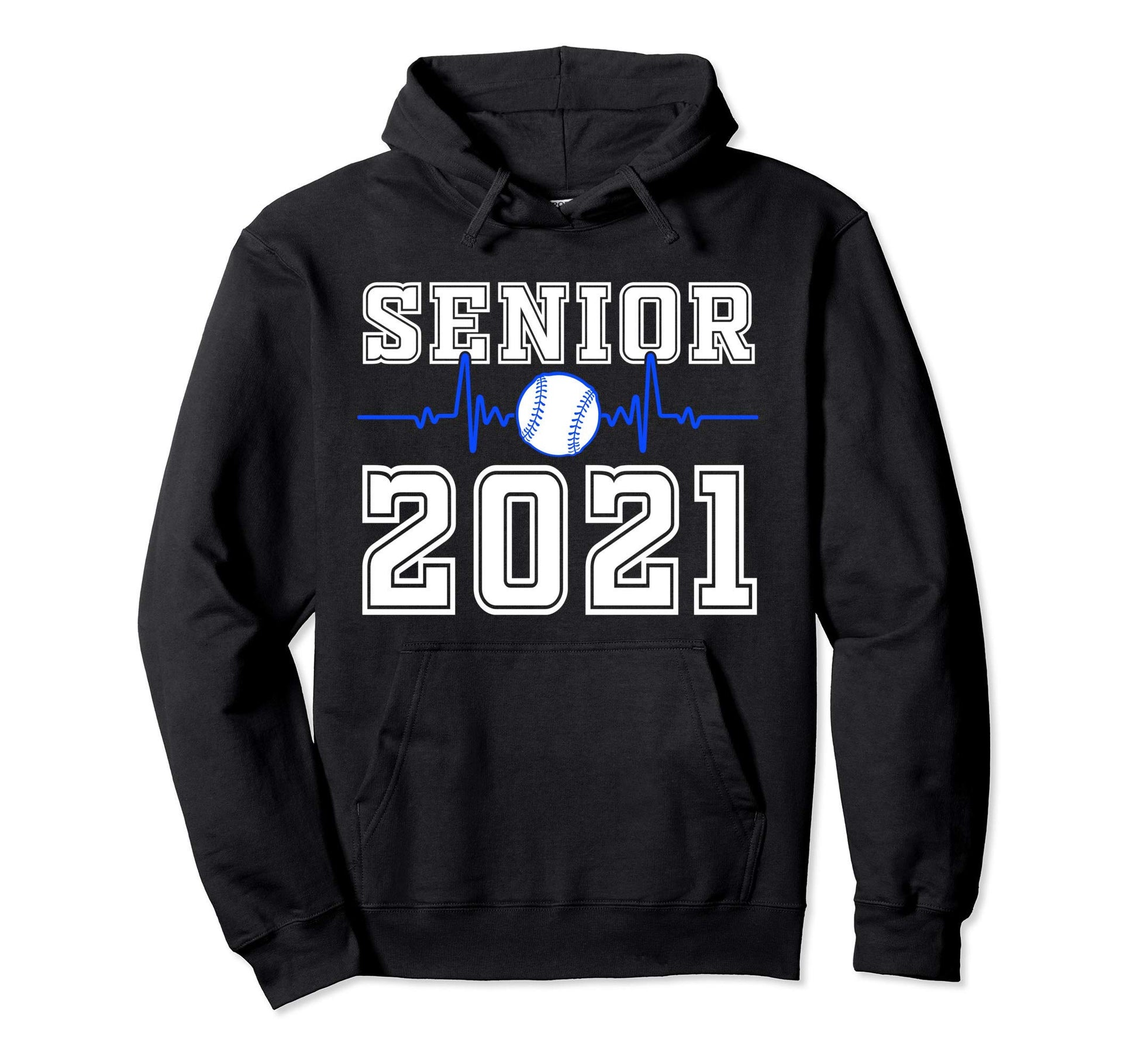 Senior Baseball Player 2021 Hoodie - Casual Everyday Wear Men Women - T-Shirt, Sweatshirt, Hoodie
