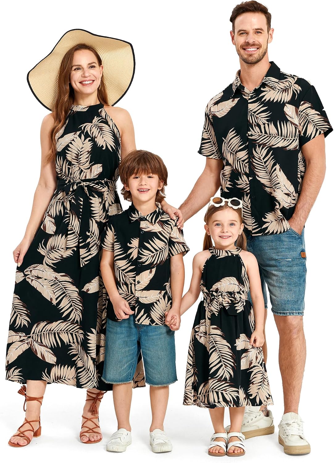 Family Hawaiian Matching Outfits Mommy and Me - Adult & Kids T-Shirts, Sweatshirts & Hoodies apparel design preview 1