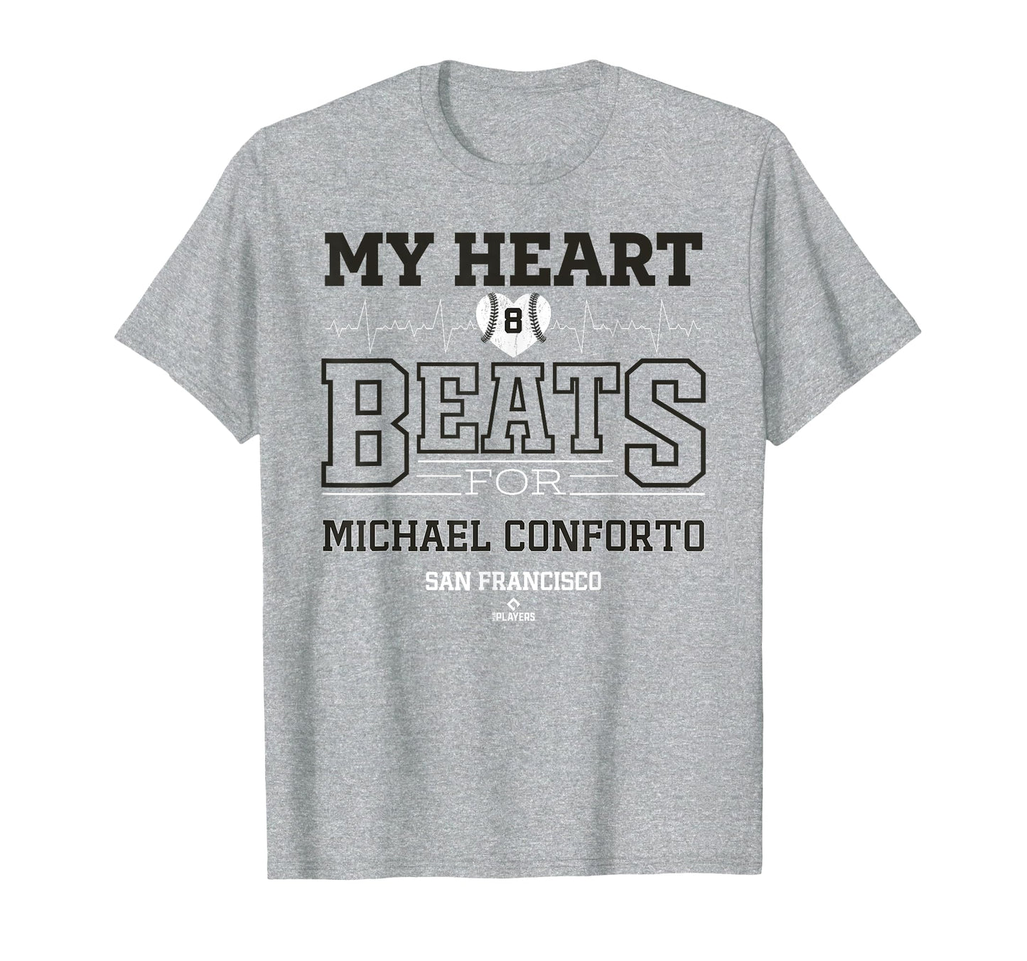 My Heart Beats Michael Conforto San T-Shirt - Aesthetic Graphic Unisex - T-Shirt, Sweatshirt, Hoodie