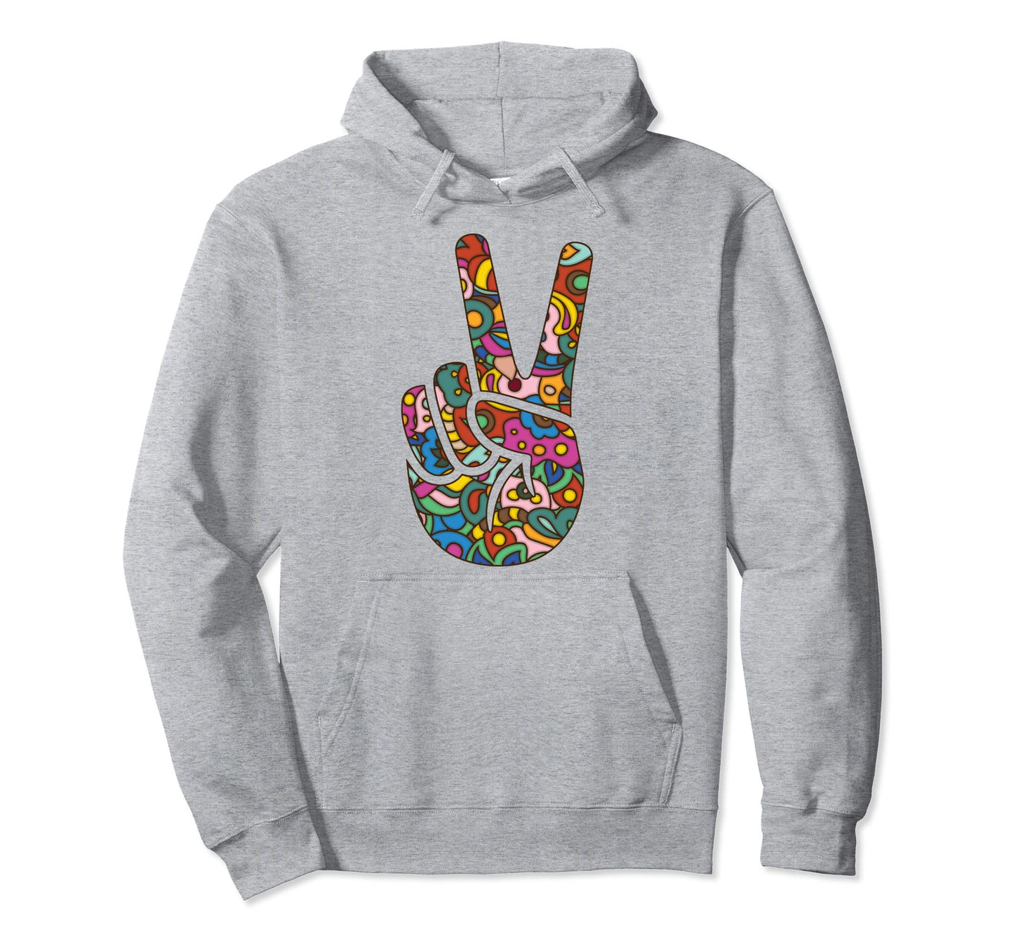 Fun Brightly Colored Psychedelic Hoodie - Aesthetic Graphic Men Women - T-Shirt, Sweatshirt, Hoodie
