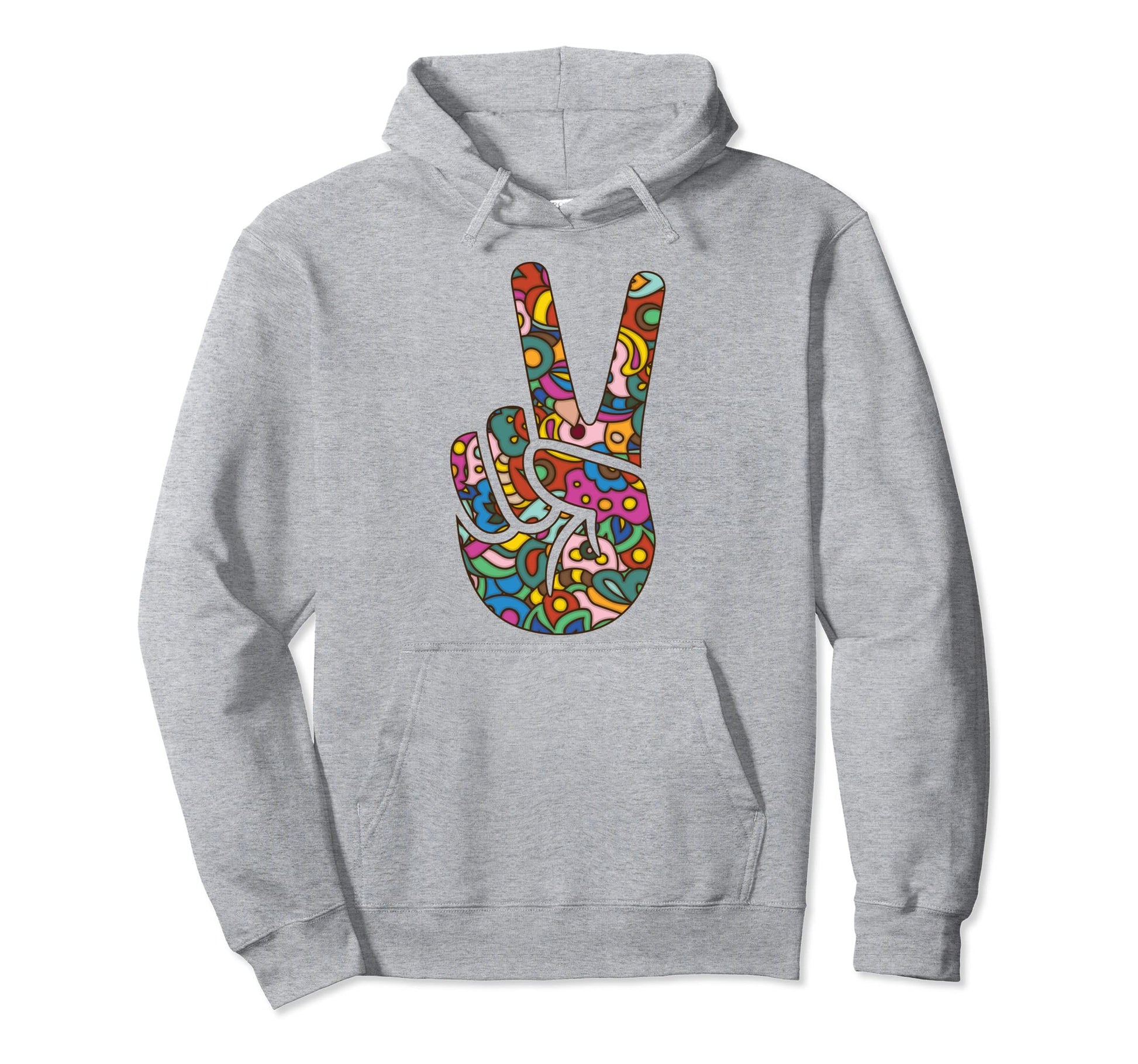 Fun Brightly Colored Psychedelic Hoodie - Aesthetic Graphic Men Women - T-Shirt, Sweatshirt, Hoodie