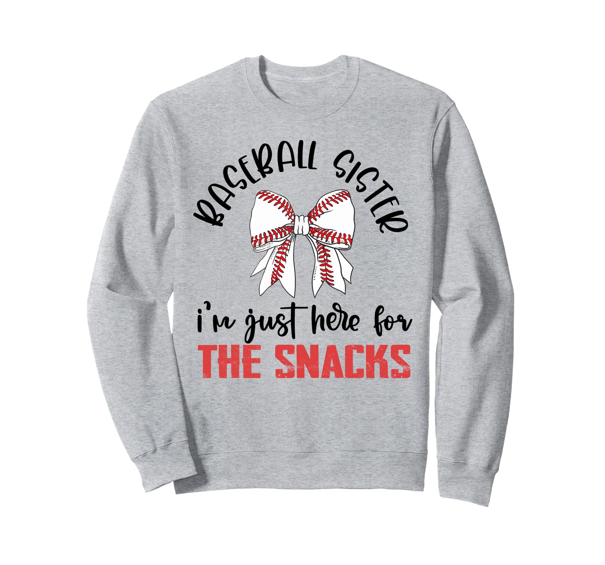 Coquette Baseball Sister Im Just Sweatshirt - Aesthetic Graphic Men Women - T-Shirt, Sweatshirt, Hoodie