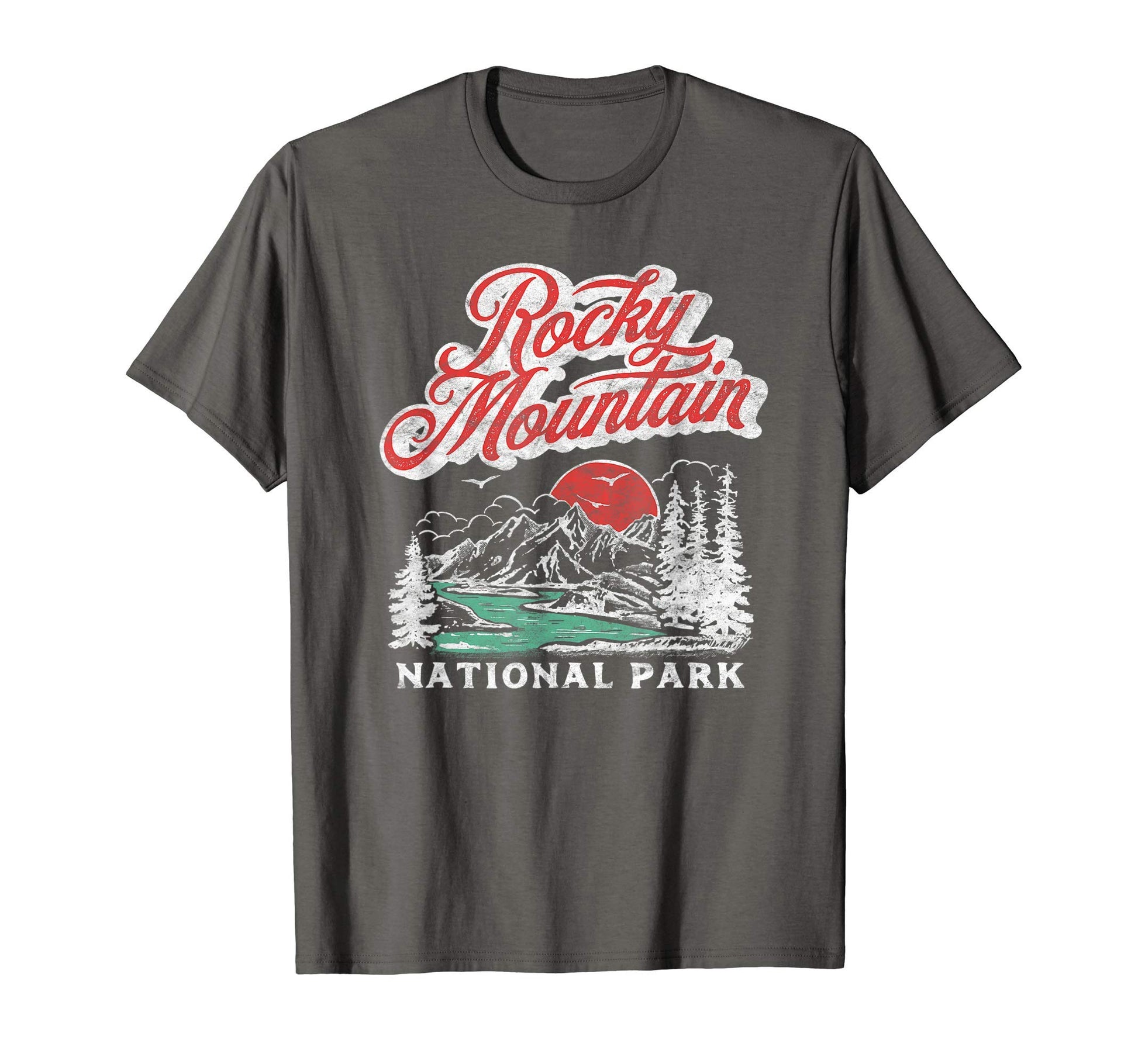 Rocky Mountain National Park 80S T-Shirt - Graphic Print for Adults - T-Shirt, Sweatshirt, Hoodie