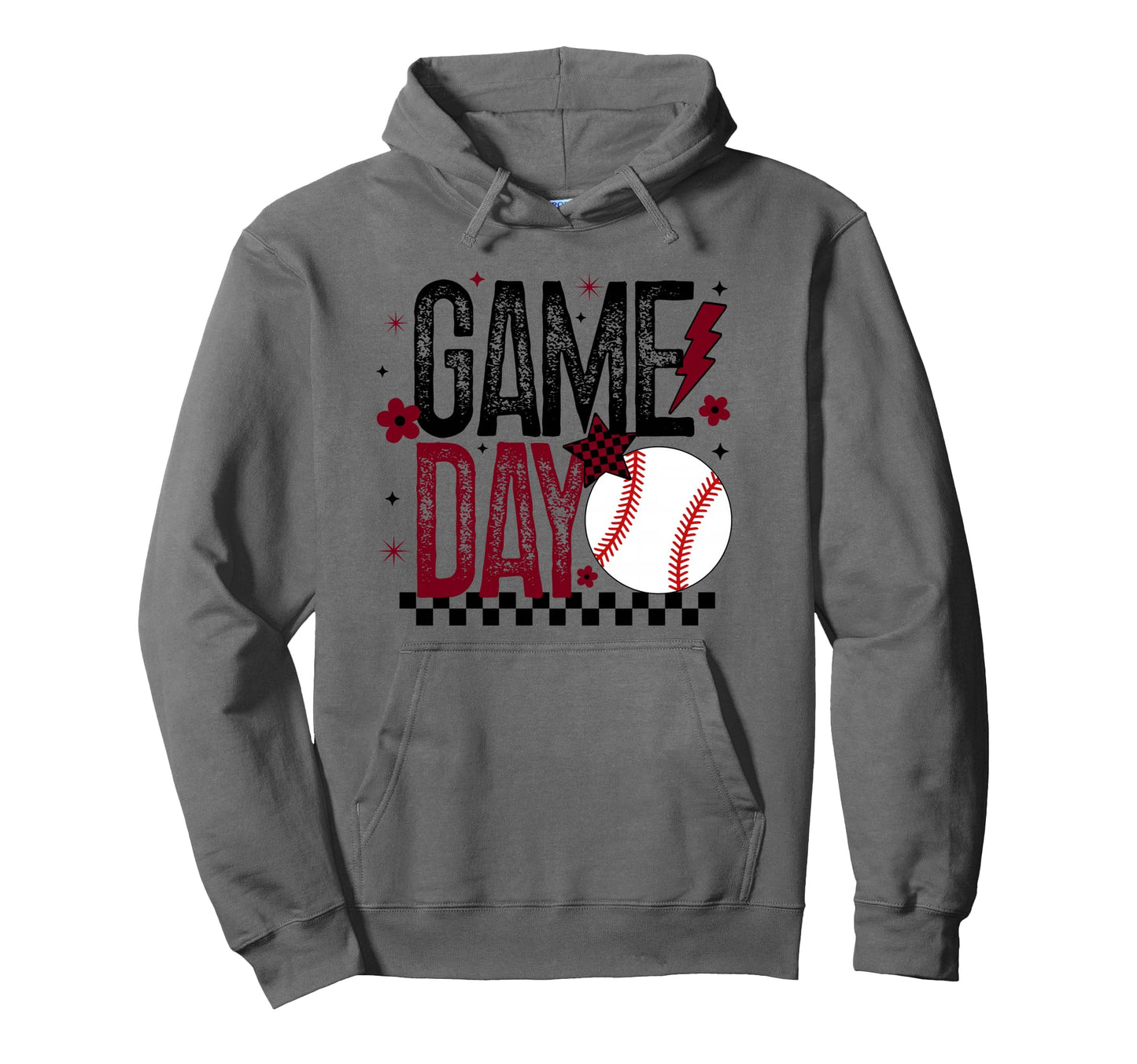 Game Day Baseball Mom Baseball Player Hoodie - Unique Graphic for Adults - T-Shirt, Sweatshirt, Hoodie