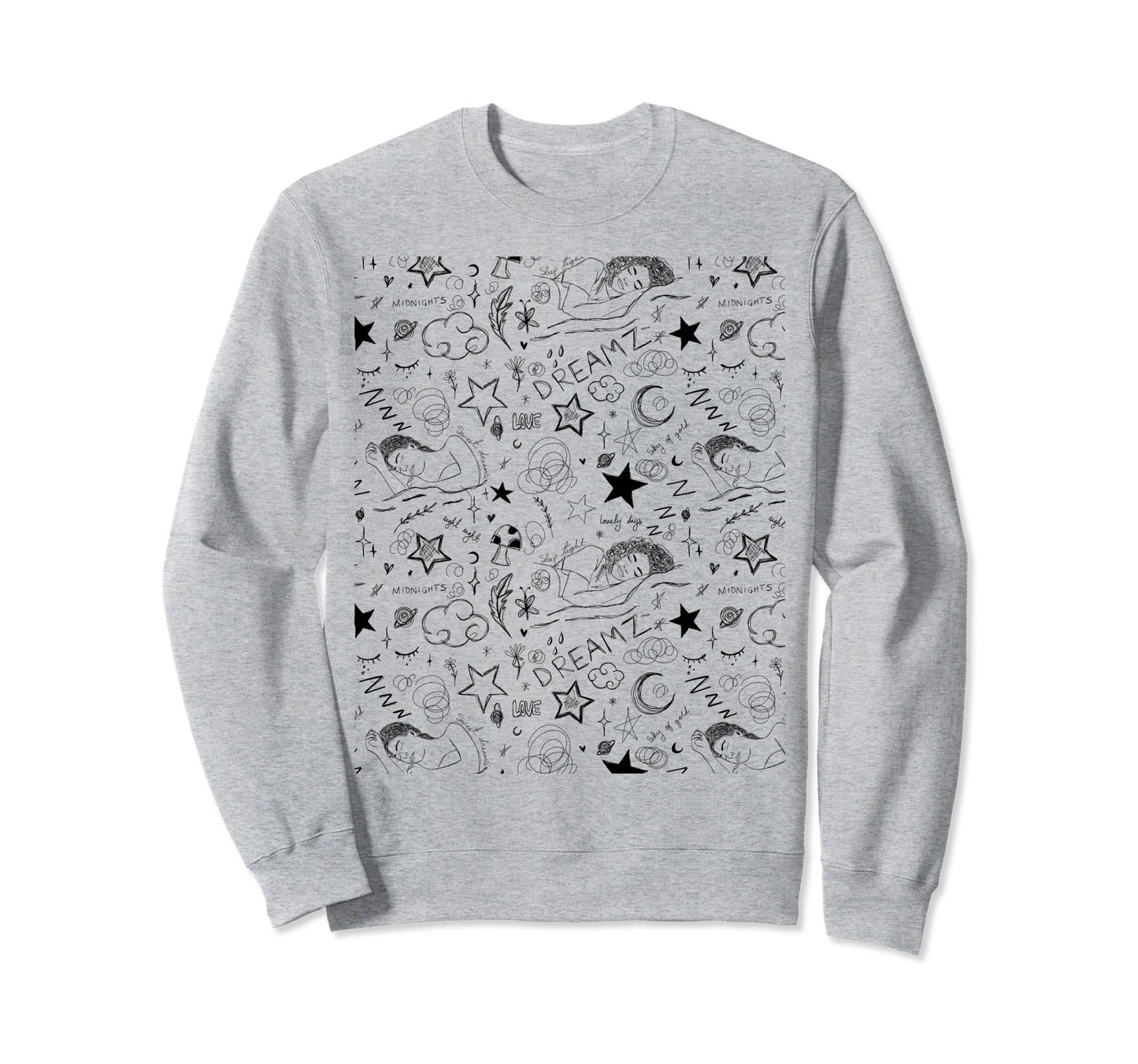 Face Abstract Line Art Drawing Sweatshirt - Streetwear Style for Adults - T-Shirt, Sweatshirt, Hoodie