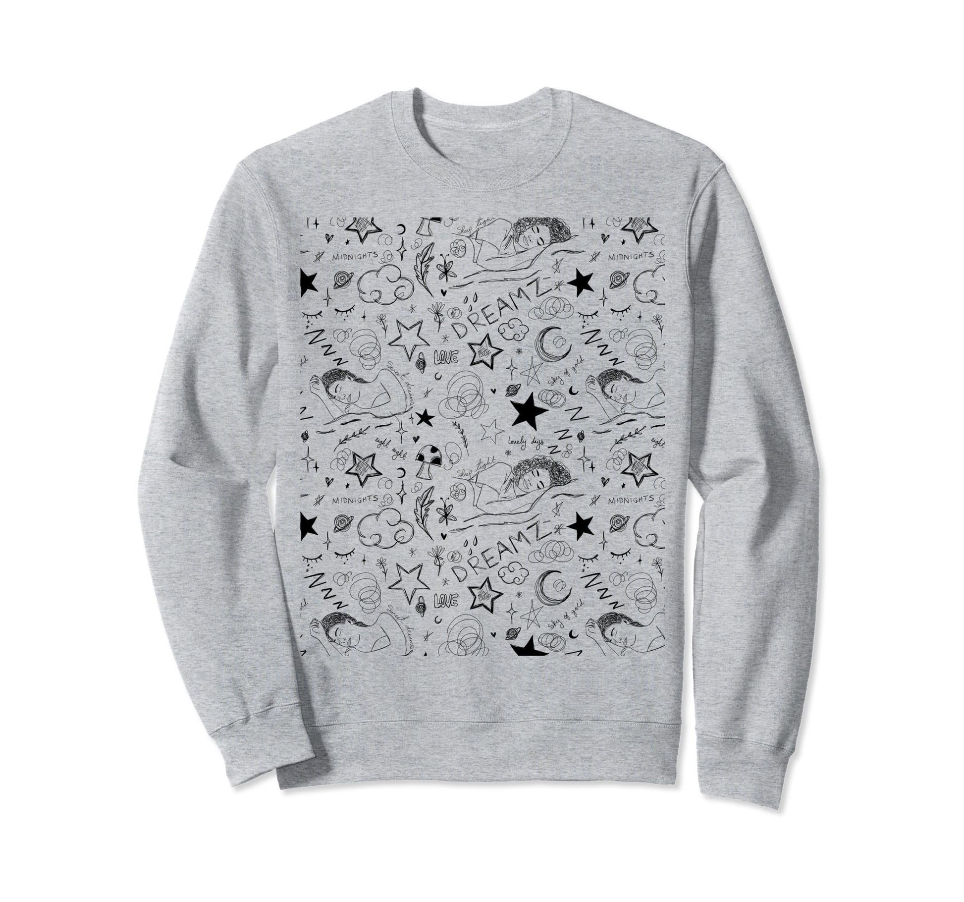 Face Abstract Line Art Drawing Sweatshirt - Streetwear Style for Adults - T-Shirt, Sweatshirt, Hoodie