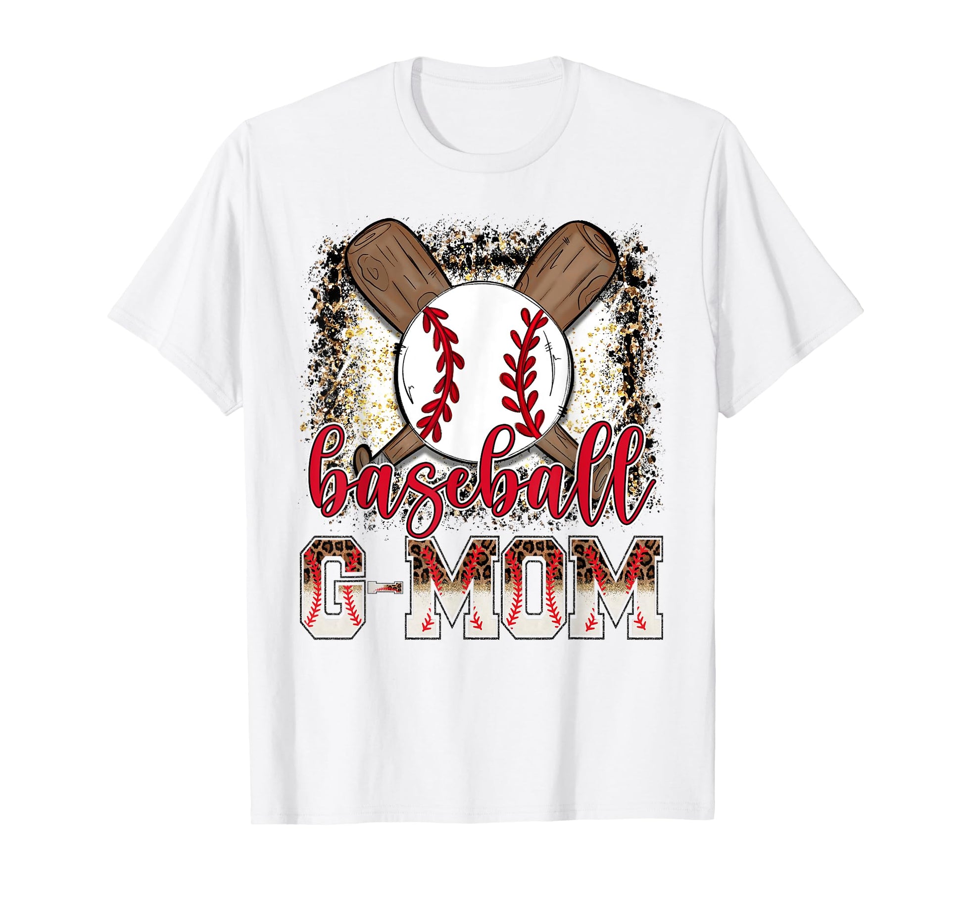 Baseball G Mom Leopard Proud Ball G Mom T-Shirt - Novelty Apparel Men Women - T-Shirt, Sweatshirt, Hoodie