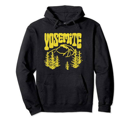 60S Vibe Yosemite National Park Hoodie - Aesthetic Graphic Men Women - T-Shirt, Sweatshirt, Hoodie