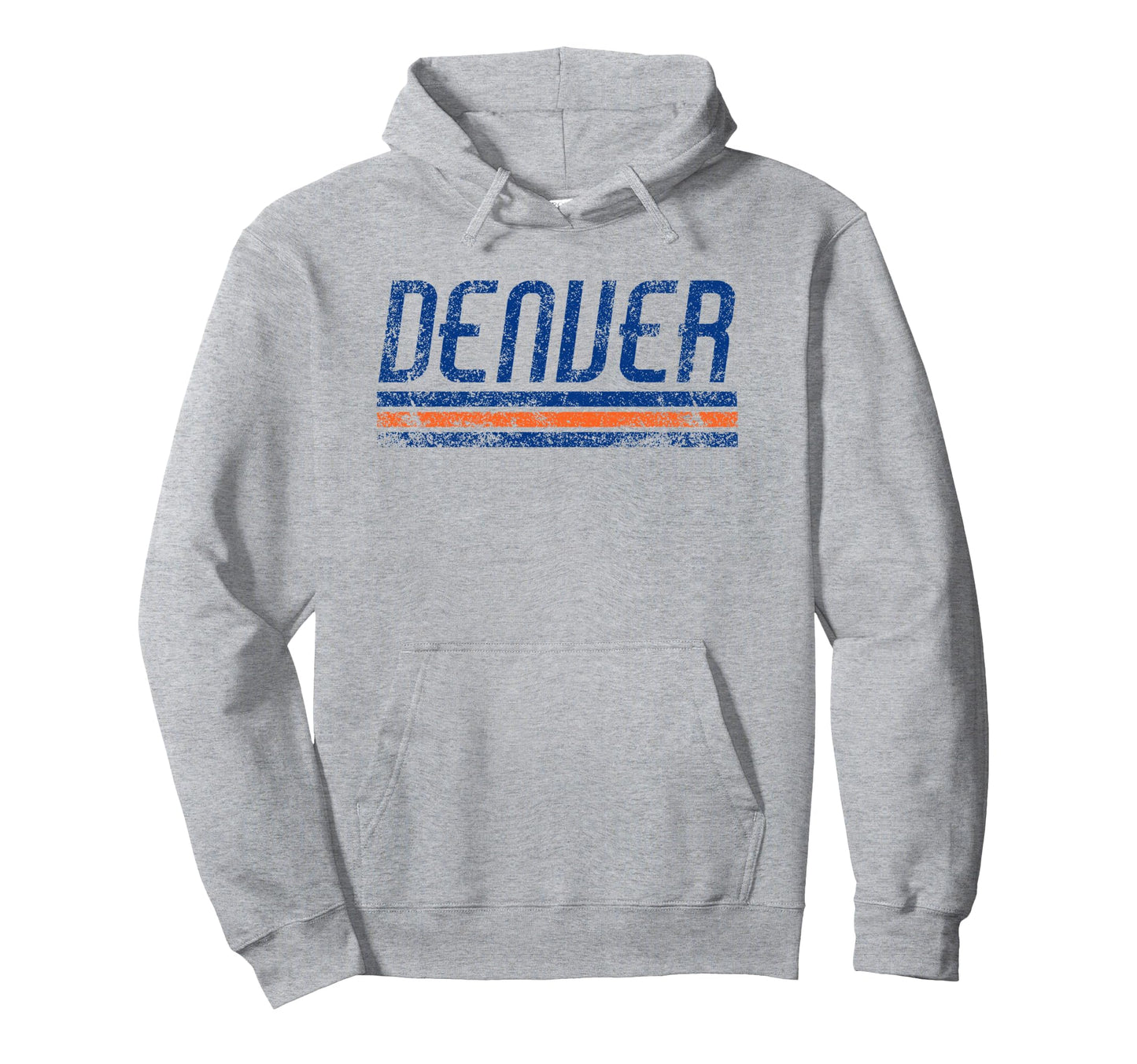 Denver Colorado Weathered Stripe Hoodie - Novelty Apparel Men Women - T-Shirt, Sweatshirt, Hoodie