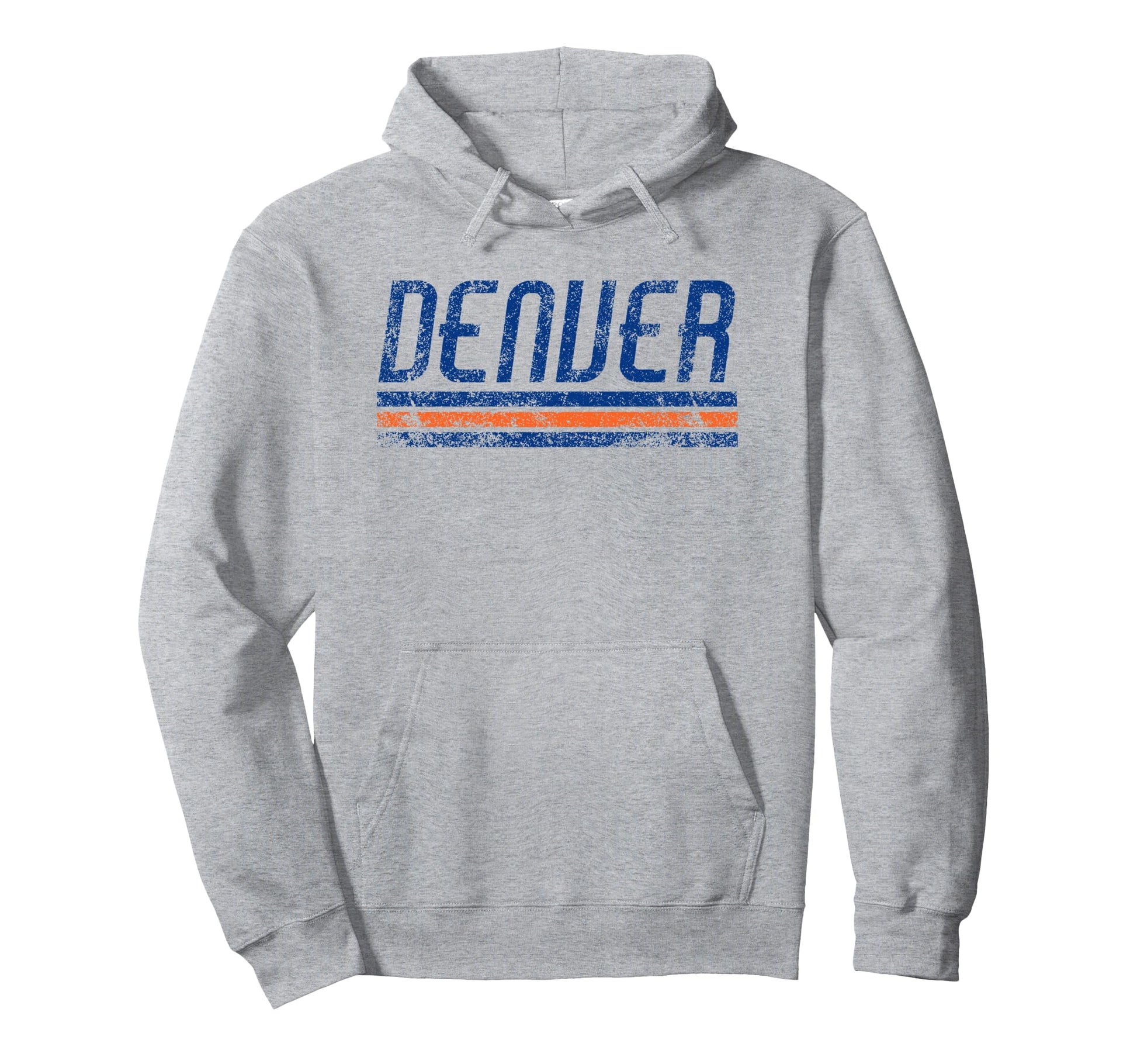 Denver Colorado Weathered Stripe Hoodie - Novelty Apparel Men Women - T-Shirt, Sweatshirt, Hoodie
