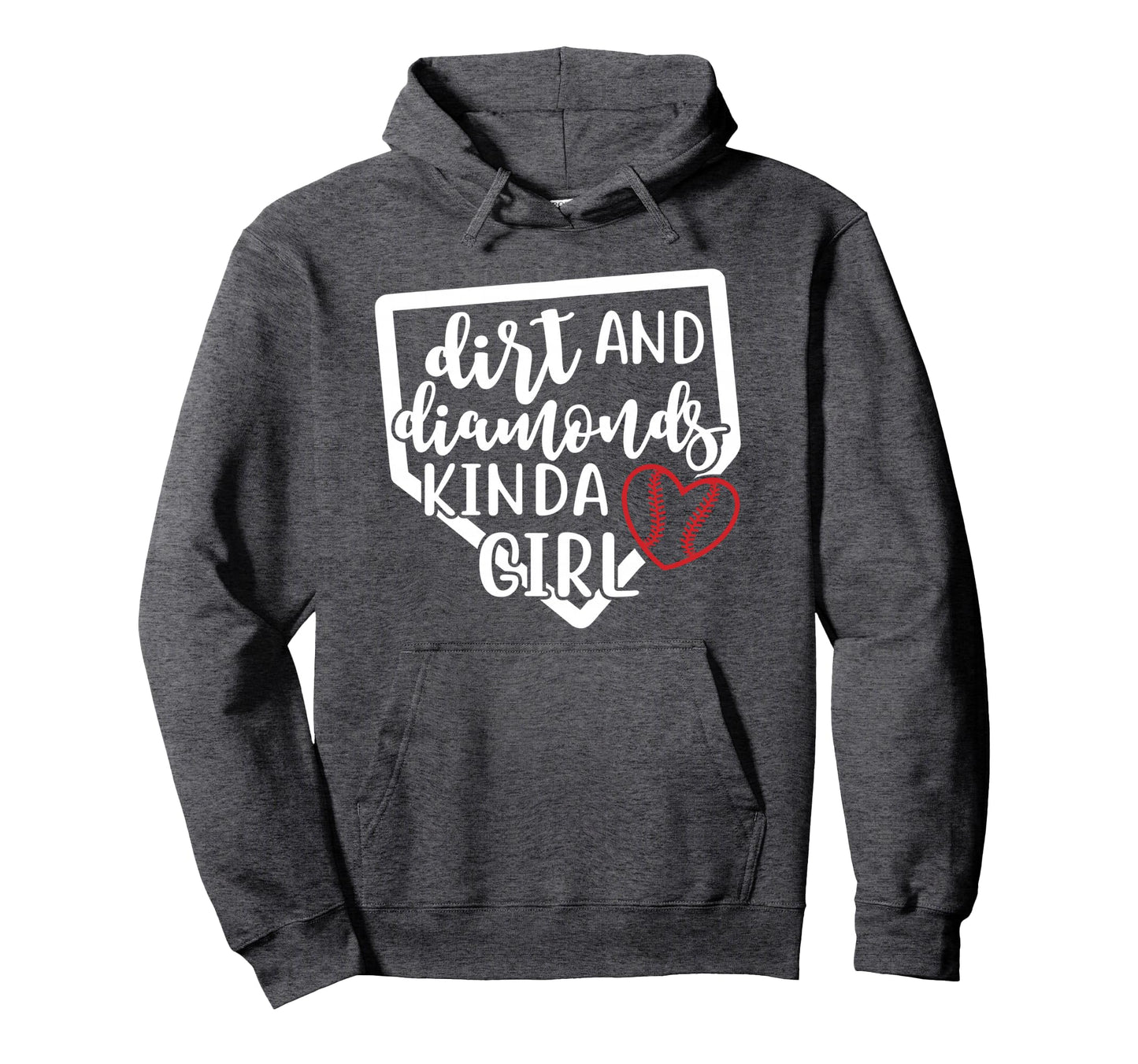 Dirt And Diamonds Kinda Softball Hoodie - Streetwear Style Men Women - T-Shirt, Sweatshirt, Hoodie