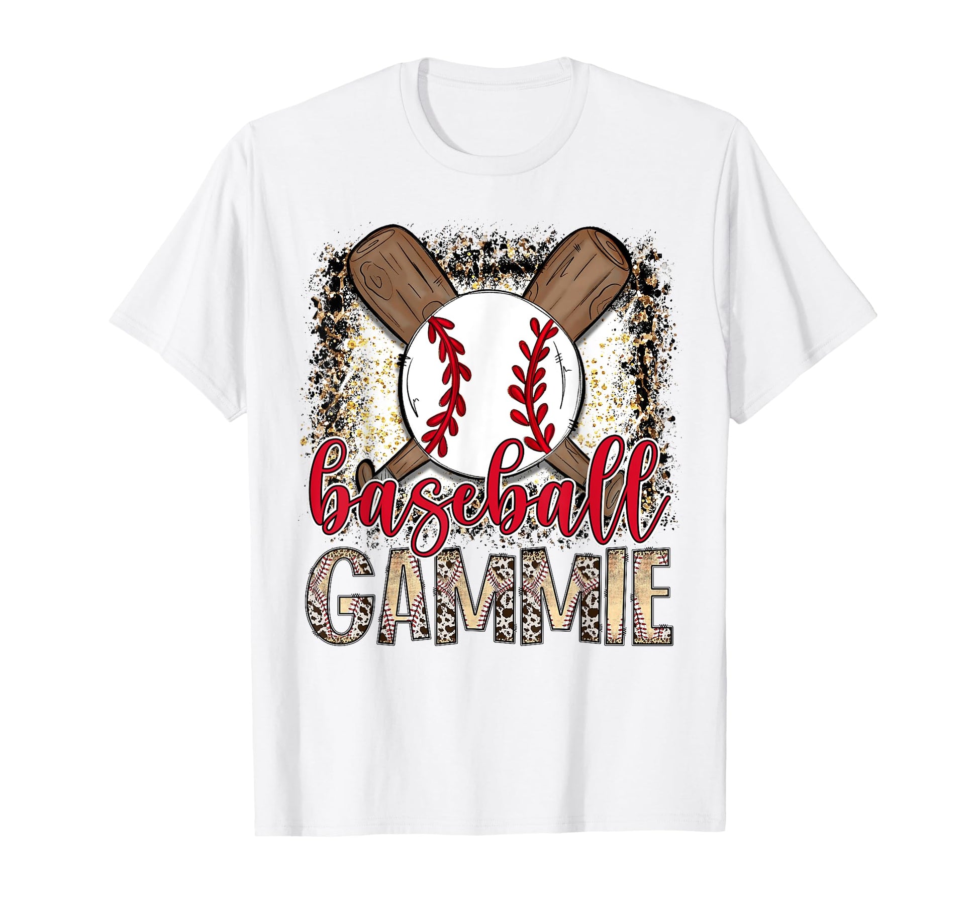 Baseball Gammie Leopard Proud Ball T-Shirt - Trendy Graphic Men Women - T-Shirt, Sweatshirt, Hoodie