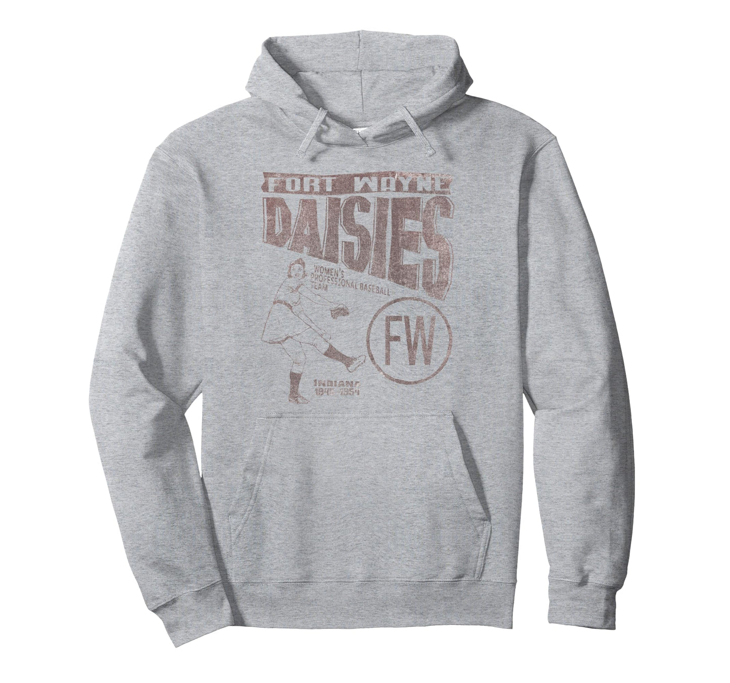 Fort Wayne Daisies Baseball Team Hoodie - Custom Art Print for Adults - T-Shirt, Sweatshirt, Hoodie