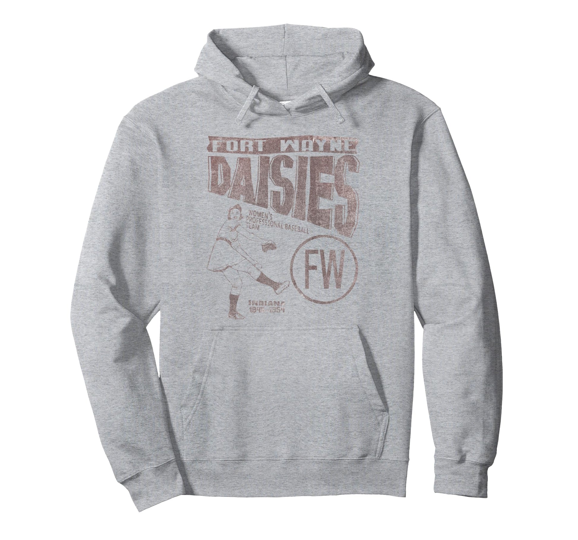 Fort Wayne Daisies Baseball Team Hoodie - Custom Art Print for Adults - T-Shirt, Sweatshirt, Hoodie