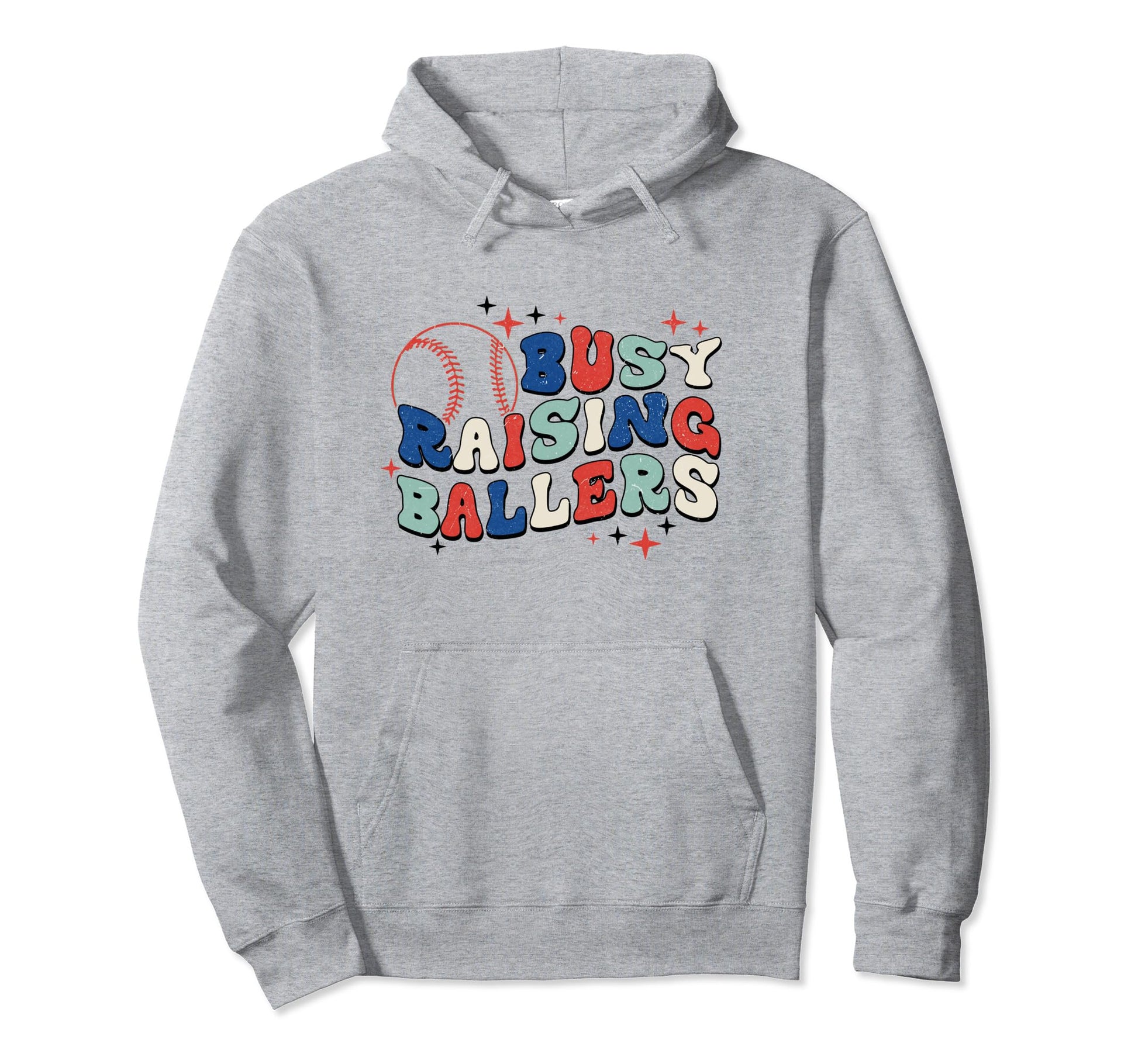 Busy Raising Ballers Baseball Love Hoodie - Aesthetic Graphic for Adults - T-Shirt, Sweatshirt, Hoodie
