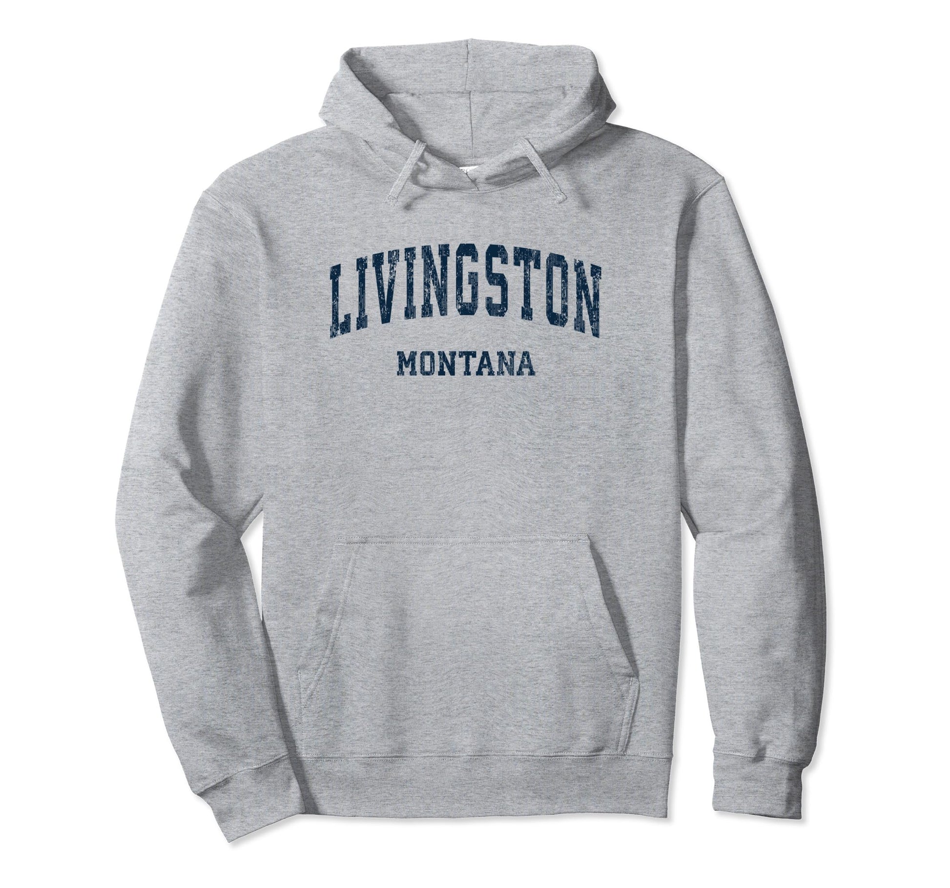 Livingston Montana Mt Varsity Sports Hoodie - Minimalist Print Men Women - T-Shirt, Sweatshirt, Hoodie