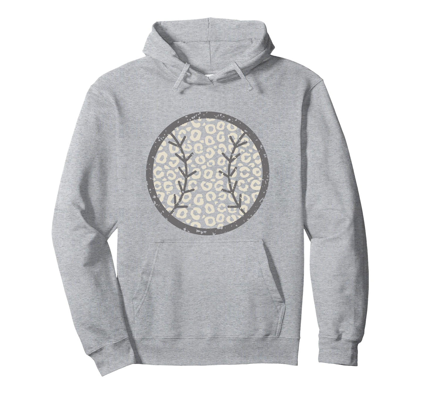 Leopard Baseball Trendy Animal Hoodie - Graphic Print Men Women - T-Shirt, Sweatshirt, Hoodie
