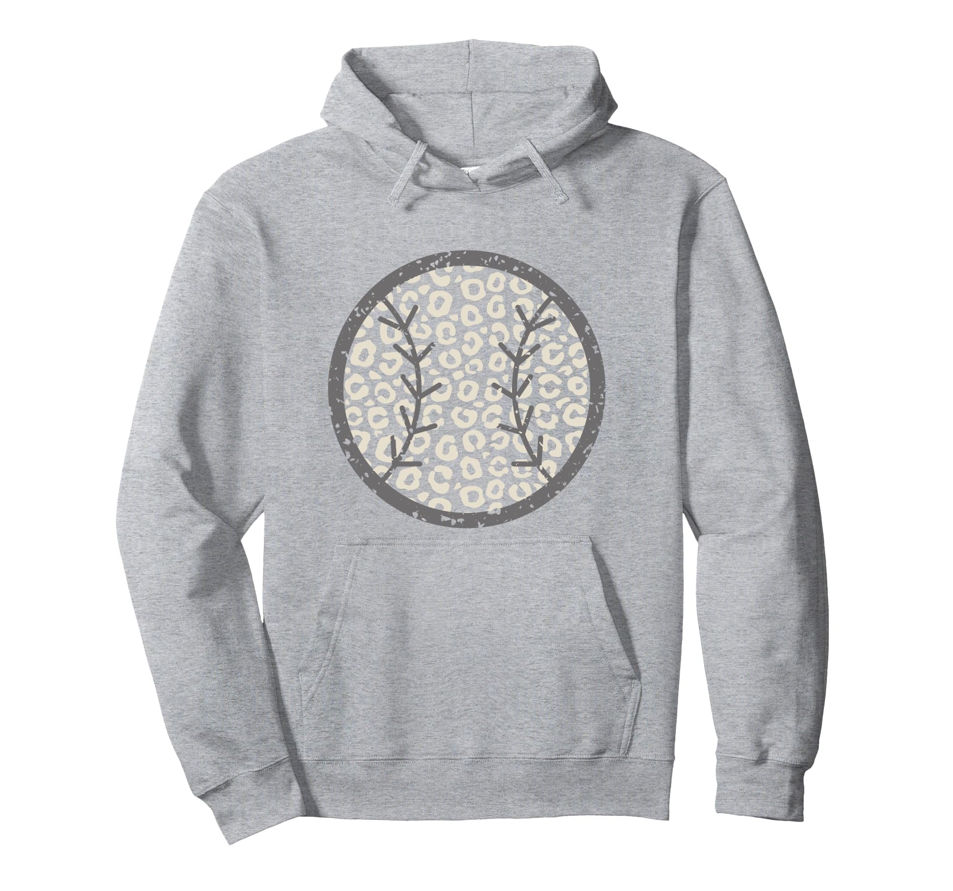 Leopard Baseball Trendy Animal Hoodie - Graphic Print Men Women - T-Shirt, Sweatshirt, Hoodie