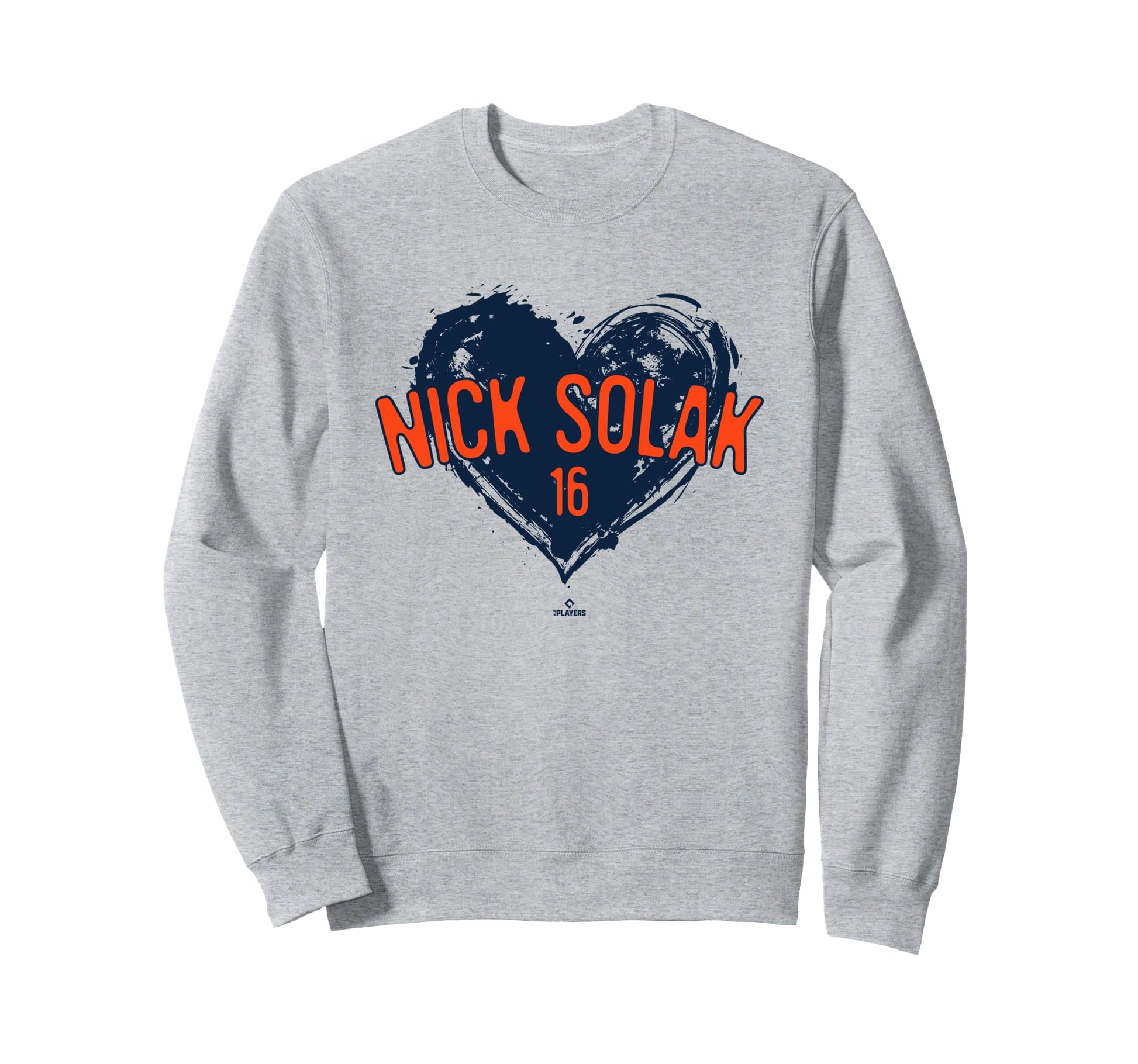 Distressed Heart Nick Solak Sweatshirt - Minimalist Print for Adults - T-Shirt, Sweatshirt, Hoodie