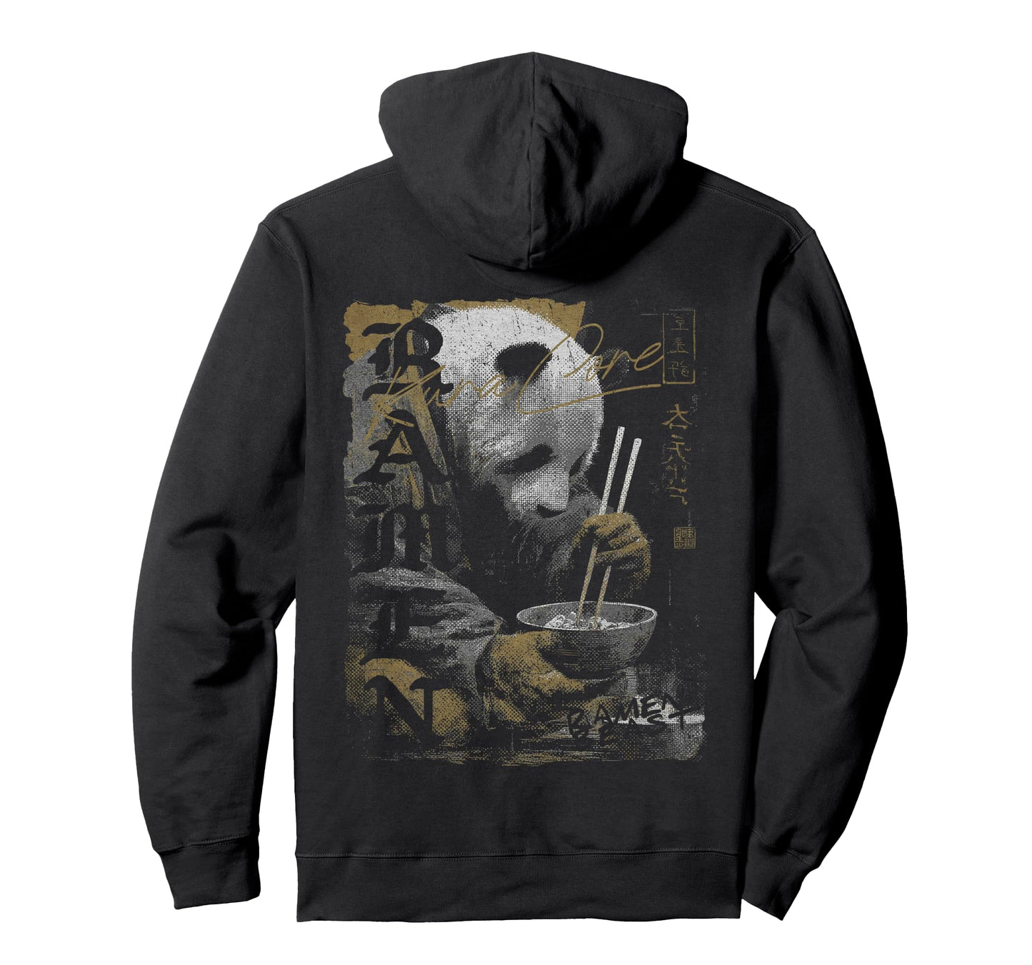 Ramen Back Japanese Streetwear Y2K Hoodie - Fun Novelty Design Men Women - T-Shirt, Sweatshirt, Hoodie