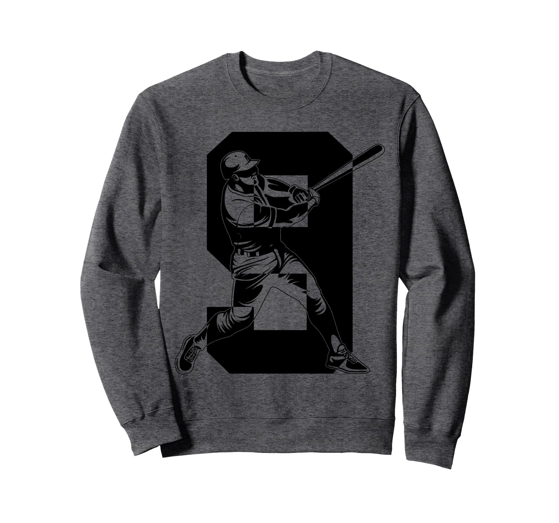Number 9 Years Baseball 9Th Sweatshirt - Custom Art Print for Adults - T-Shirt, Sweatshirt, Hoodie