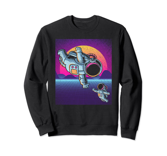 90S Aesthetics Synthwave Sweatshirt - Aesthetic Graphic for Adults - T-Shirt, Sweatshirt, Hoodie