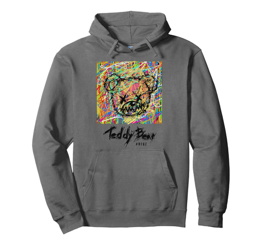 Aesthetic Streetwear Teddy Bear Hoodie - Unique Graphic Unisex - T-Shirt, Sweatshirt, Hoodie