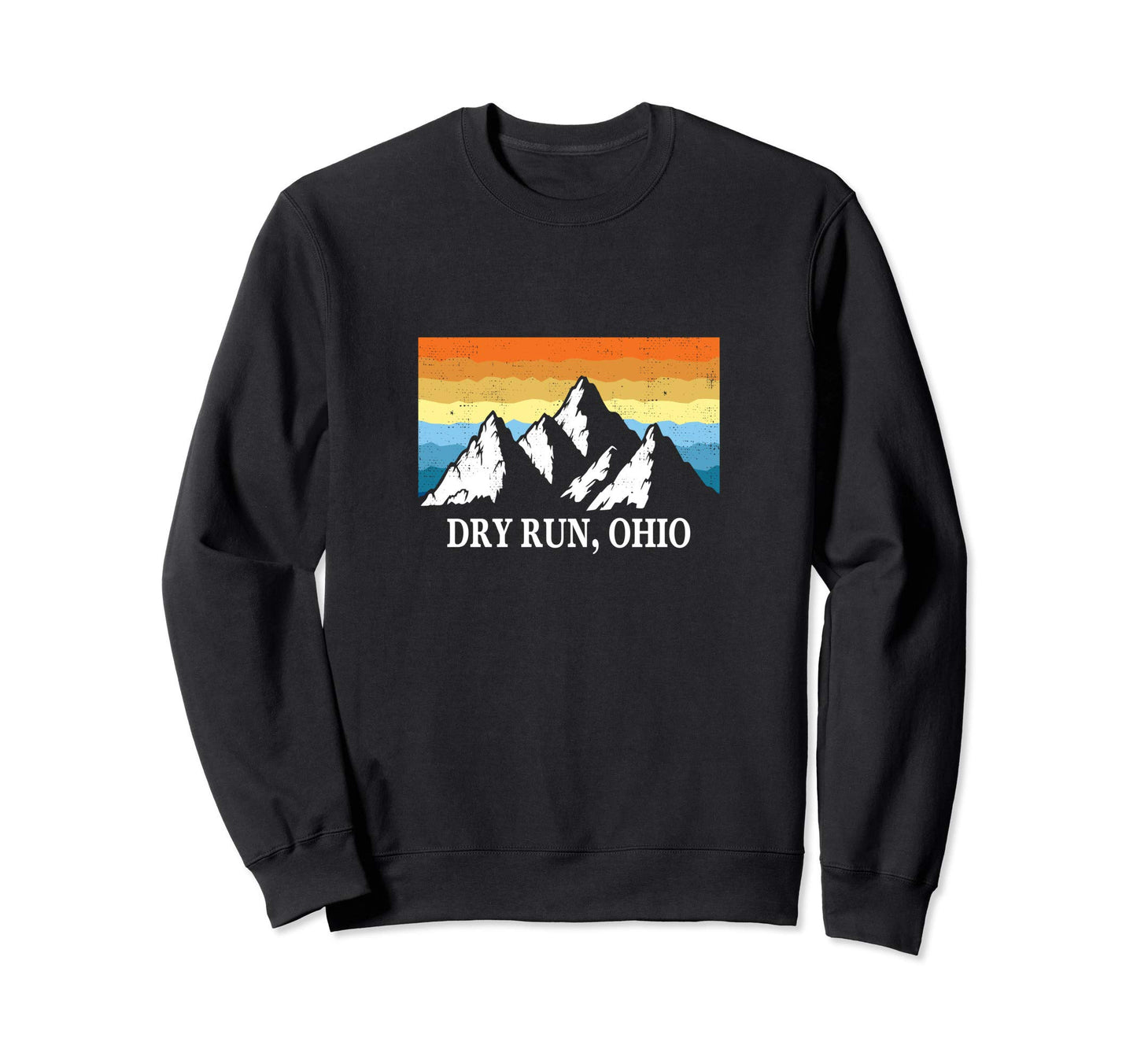 Dry Run Ohio Mountain Hiking Sweatshirt - Minimalist Print for Adults - T-Shirt, Sweatshirt, Hoodie