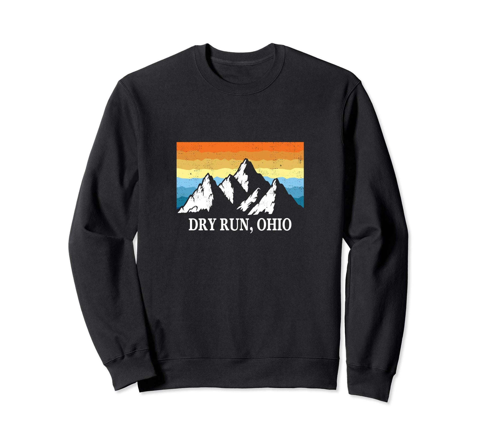 Dry Run Ohio Mountain Hiking Sweatshirt - Minimalist Print for Adults - T-Shirt, Sweatshirt, Hoodie