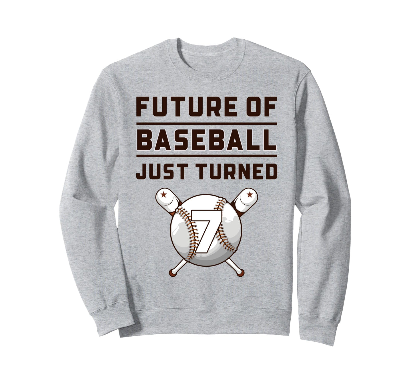 7 Year Old Baseball Birthday Sweatshirt - Trendy Graphic Unisex - T-Shirt, Sweatshirt, Hoodie