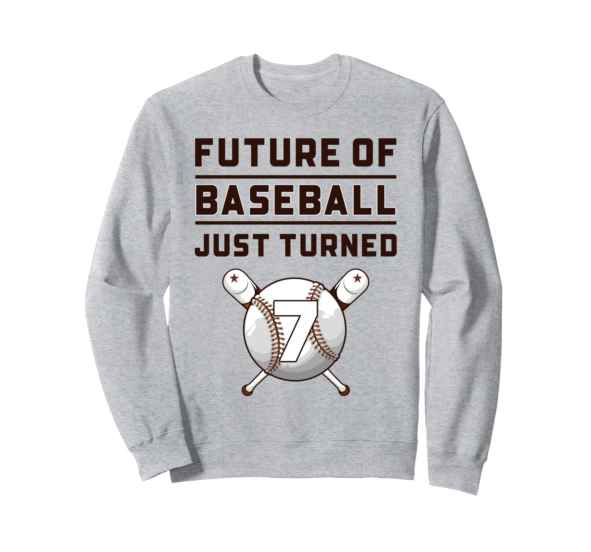 7 Year Old Baseball Birthday Sweatshirt - Trendy Graphic Unisex - T-Shirt, Sweatshirt, Hoodie
