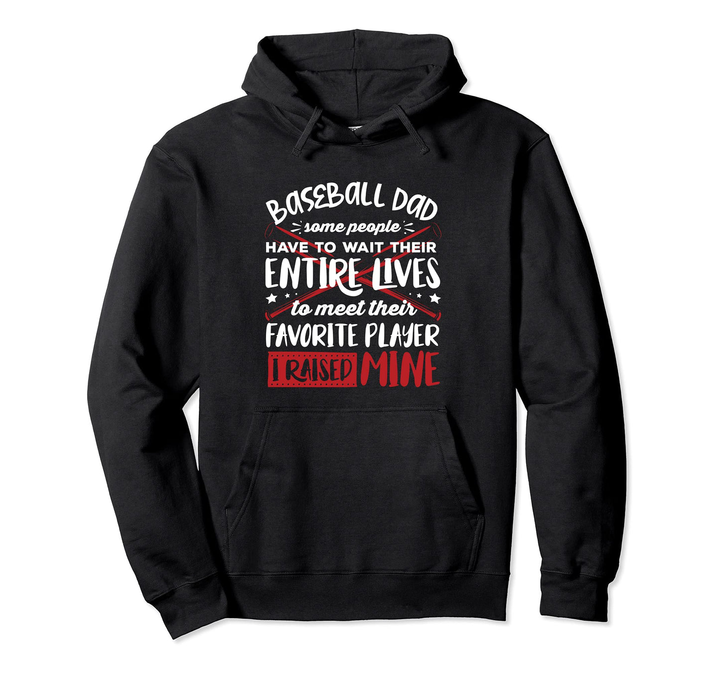 Baseball Dad Baseball Love Baseball Hoodie - Minimalist Print for Adults - T-Shirt, Sweatshirt, Hoodie